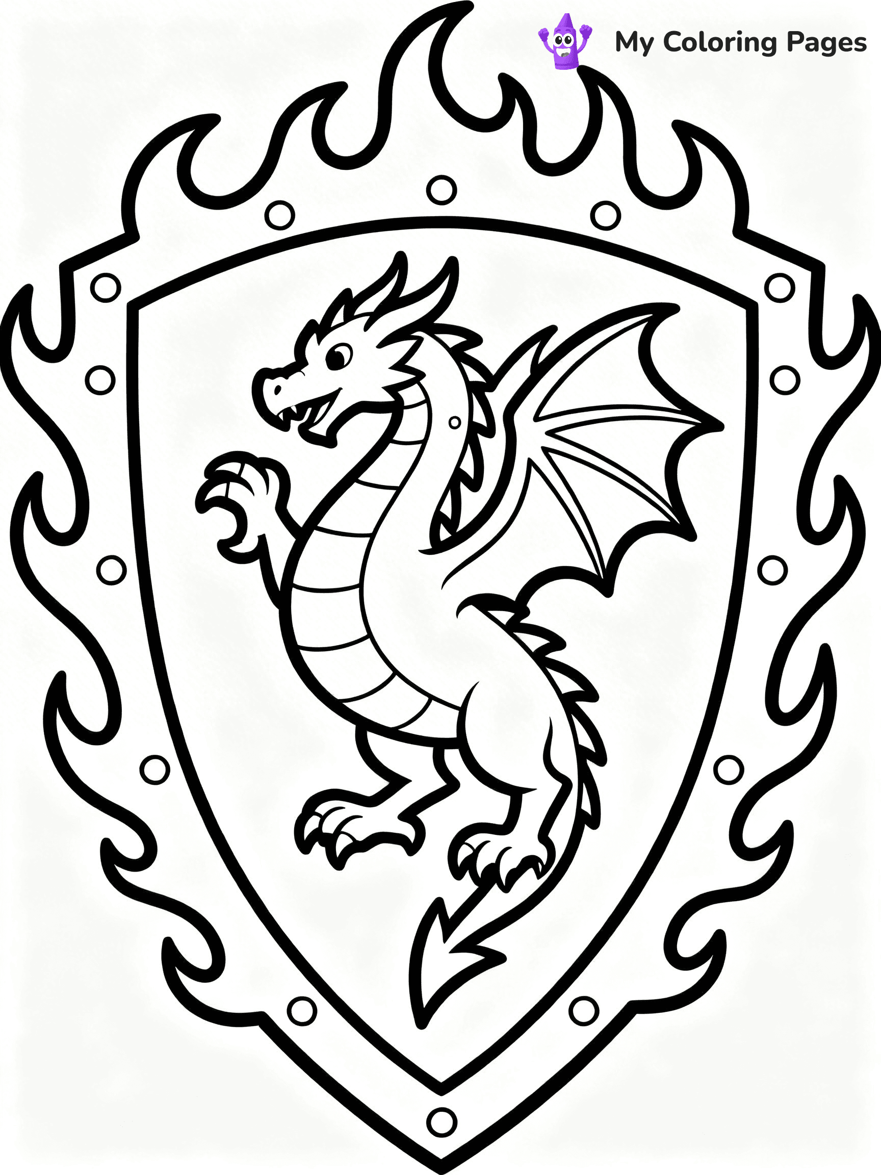 Shield Coloring Pages - 24