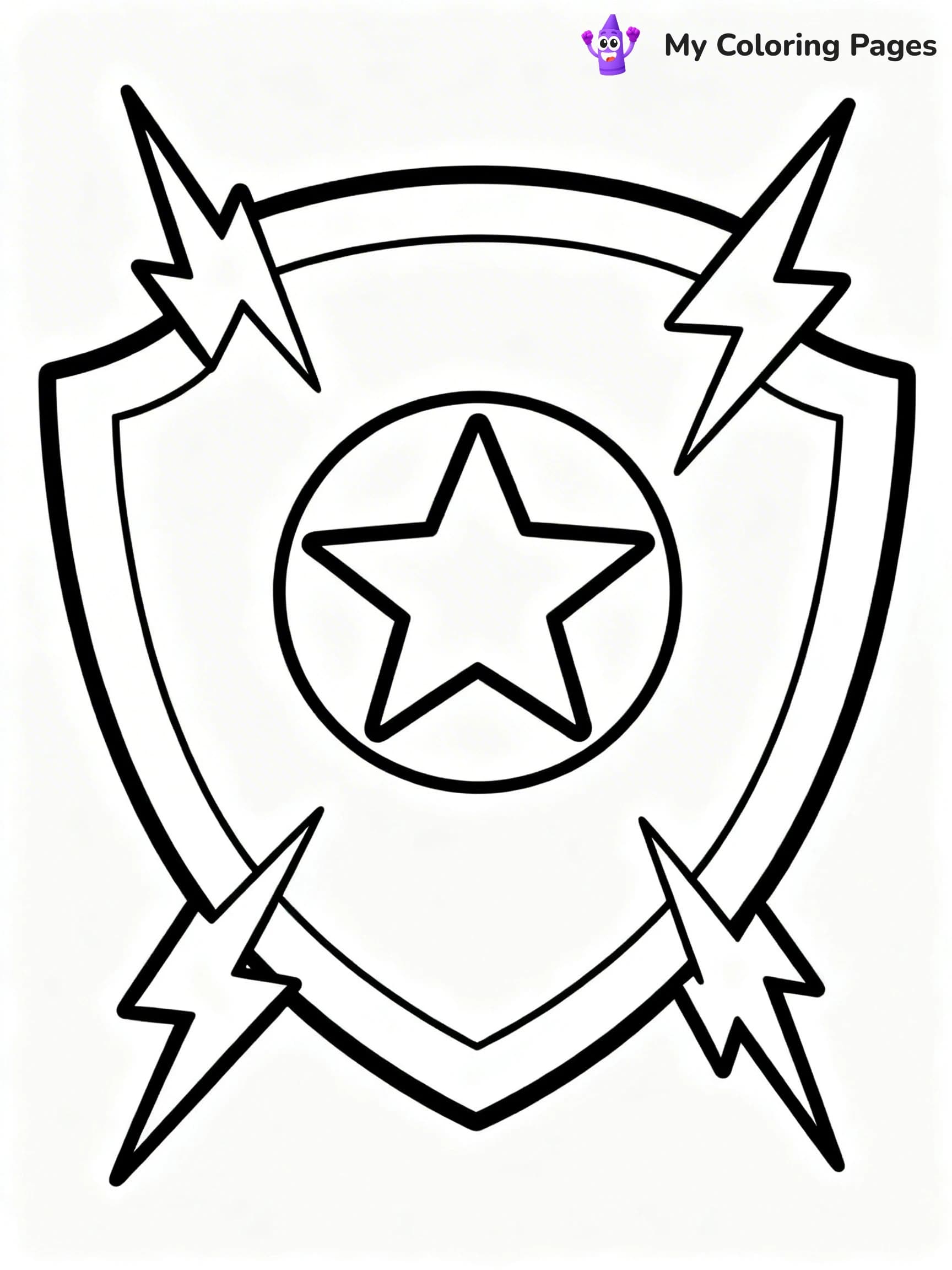 Shield Coloring Pages - 21