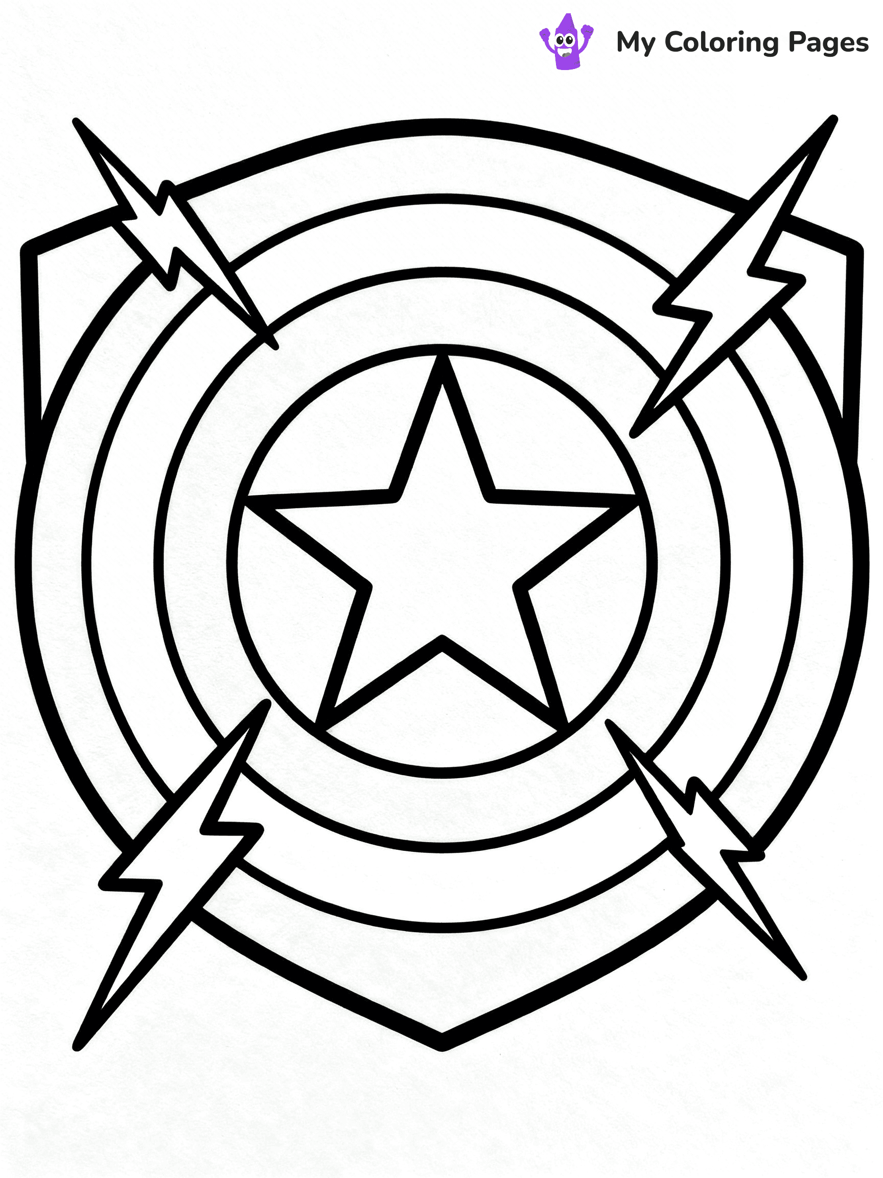Shield Coloring Pages - 15