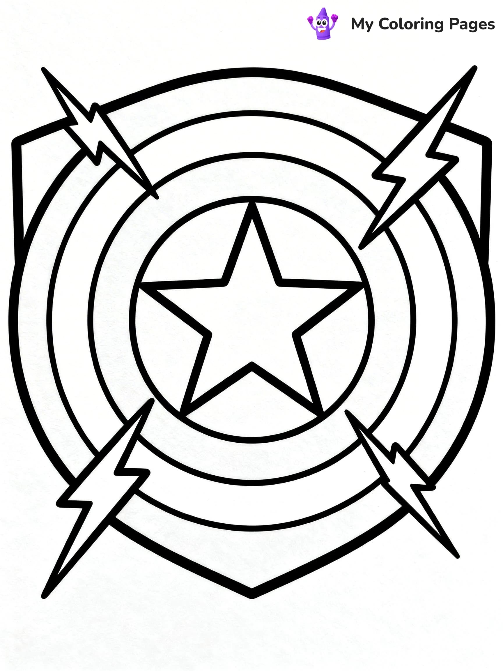Shield Coloring Pages - 20