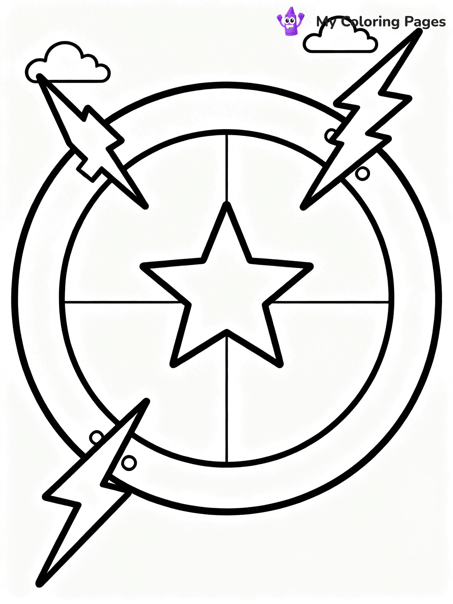 Shield Coloring Pages - 14