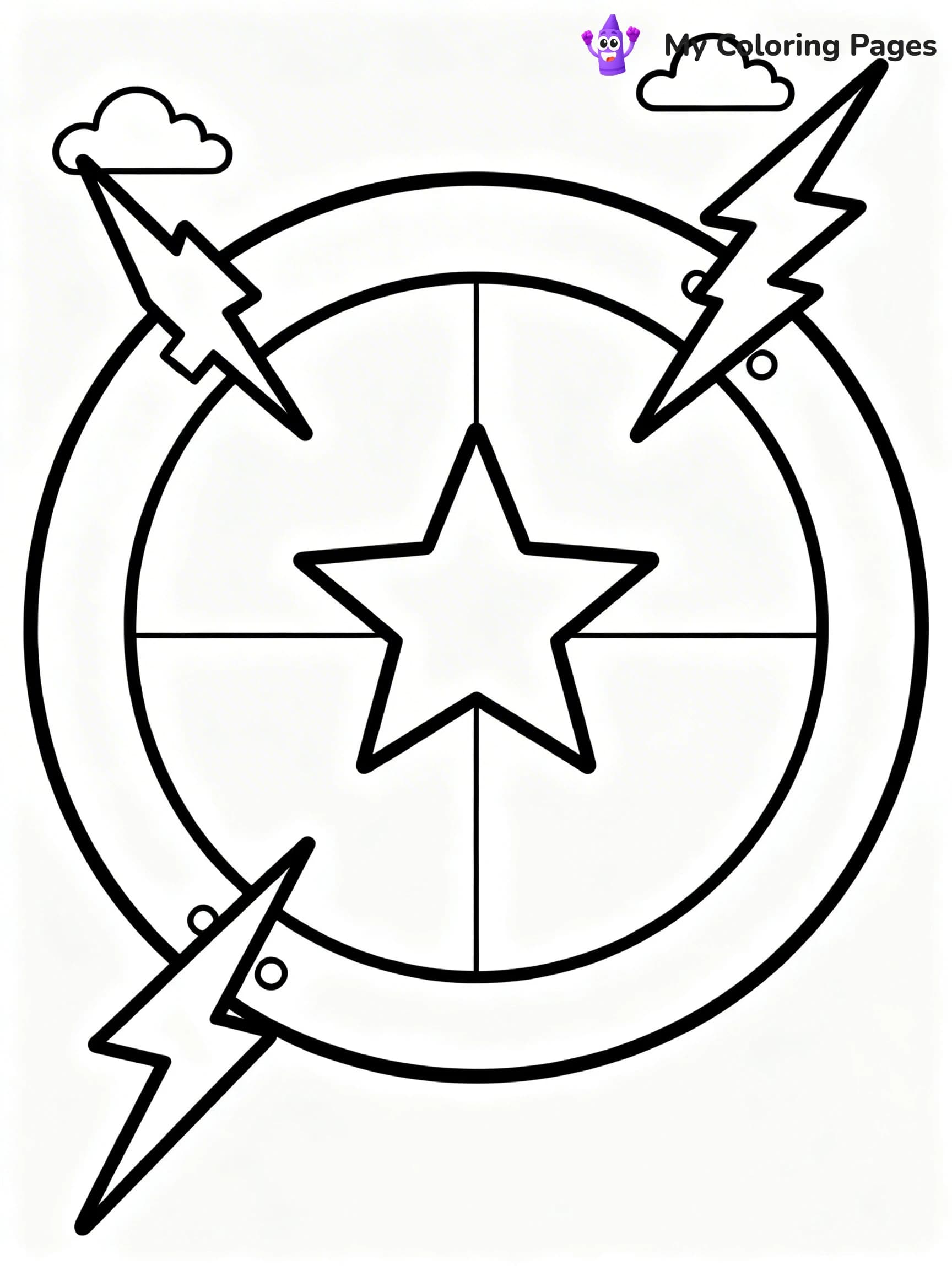 Shield Coloring Pages - 19