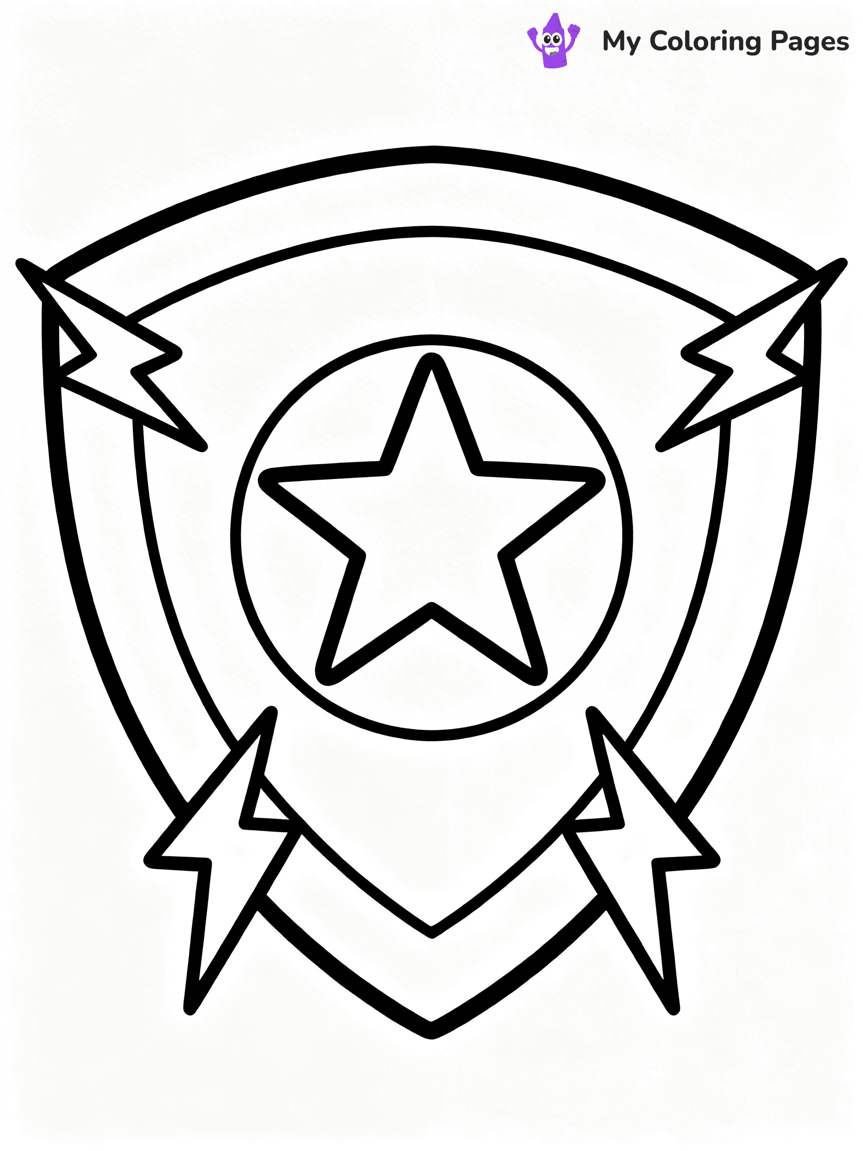 Shield Coloring Pages - 12
