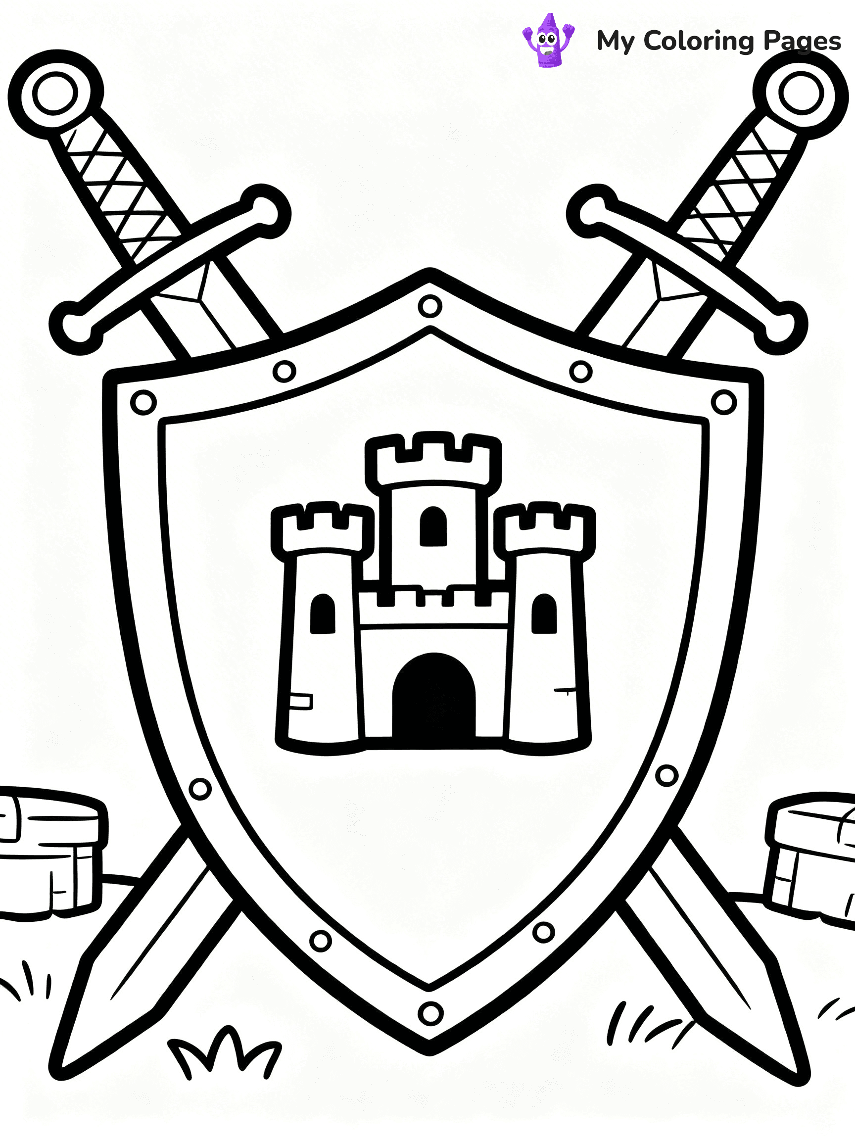Shield Coloring Pages - 4