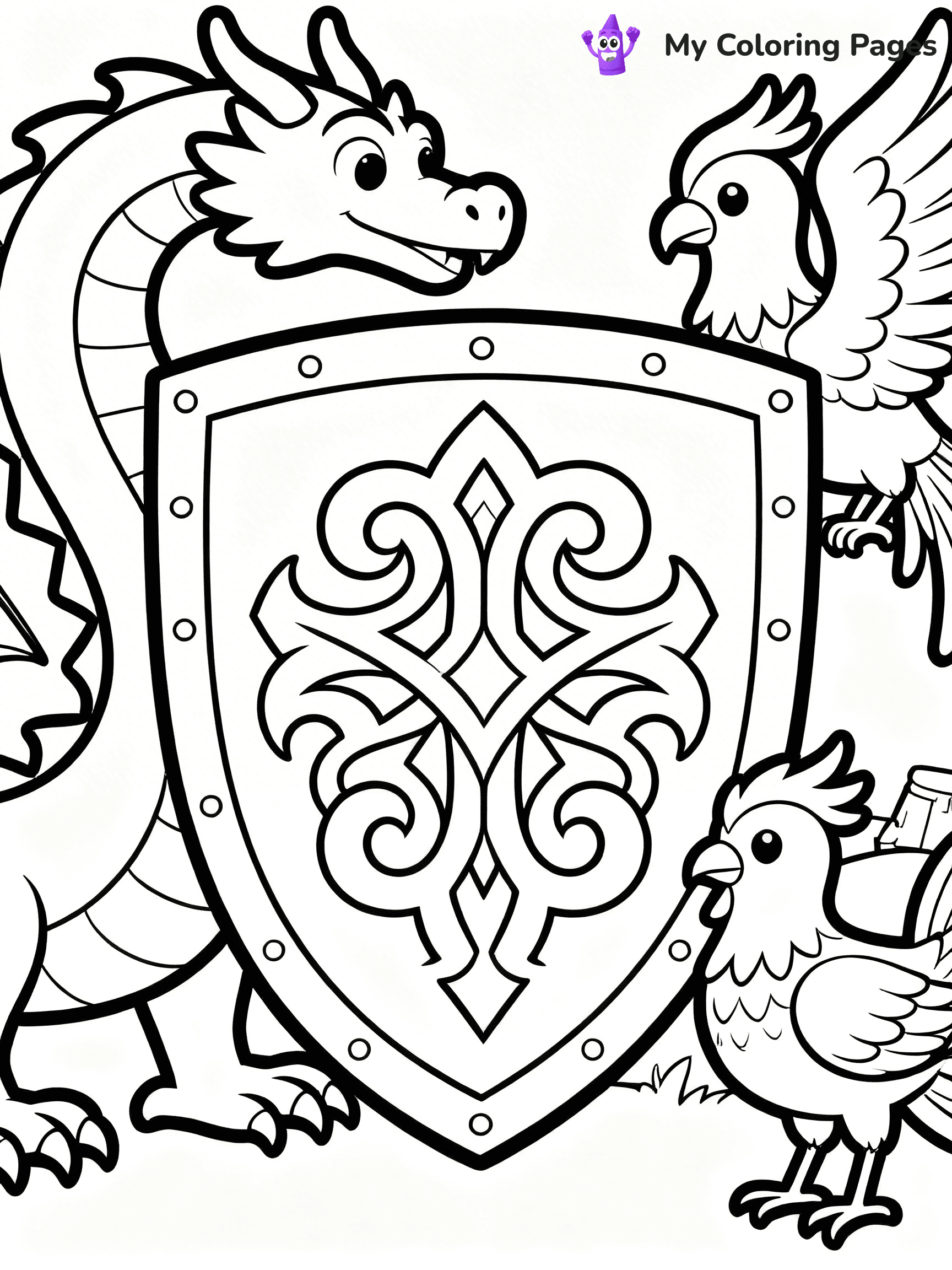 Shield Coloring Pages - 3