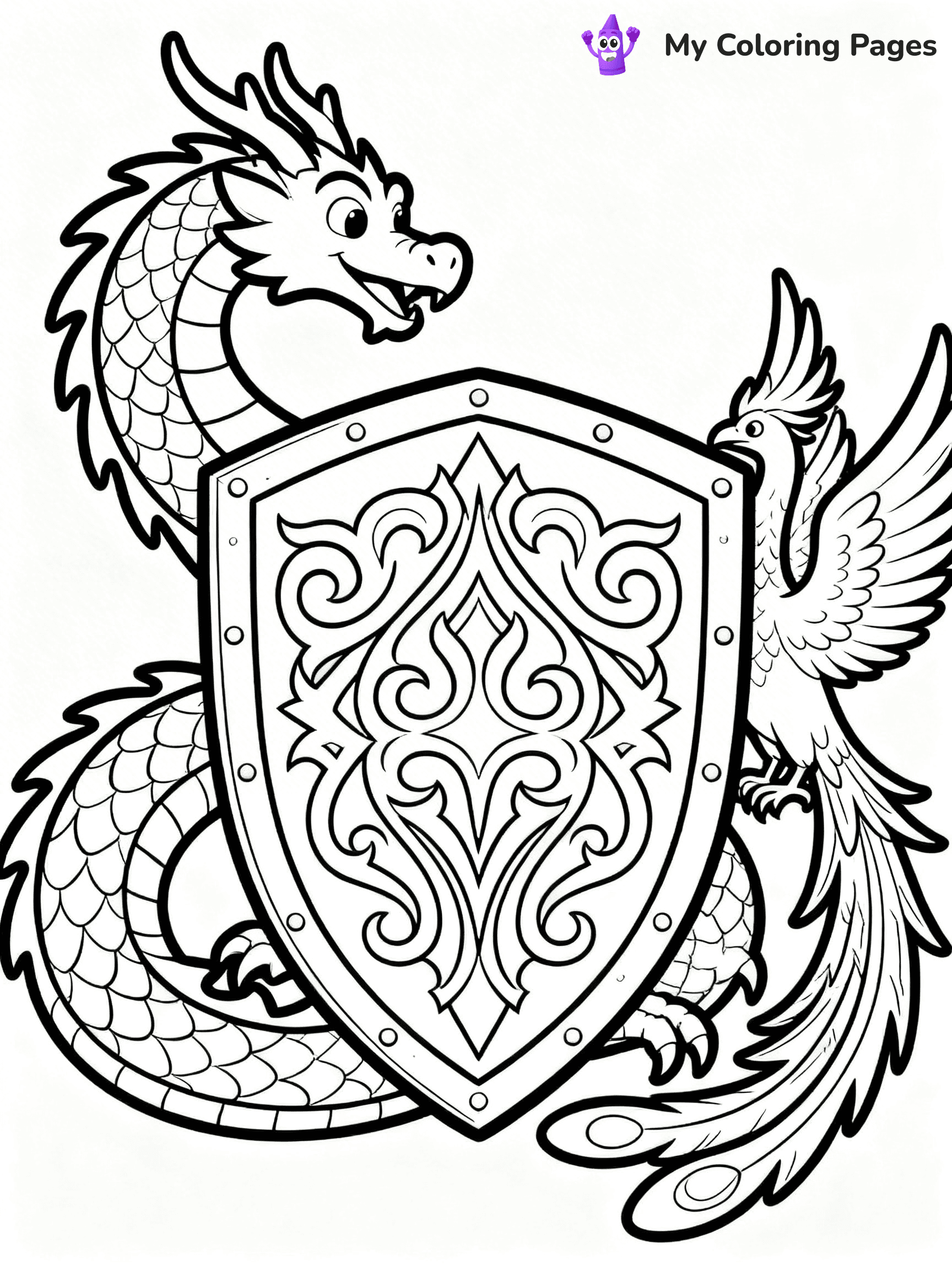 Shield Coloring Pages - 1