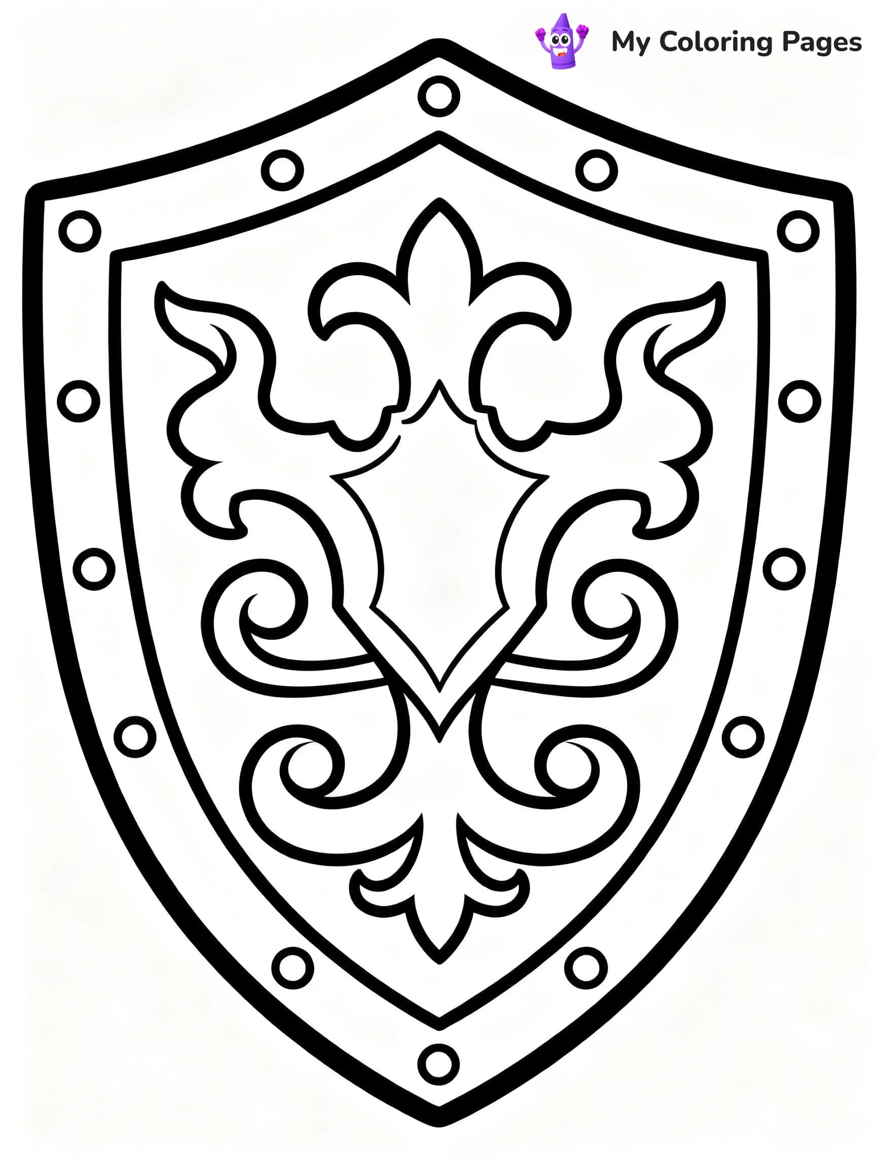 Shield Coloring Pages - 8