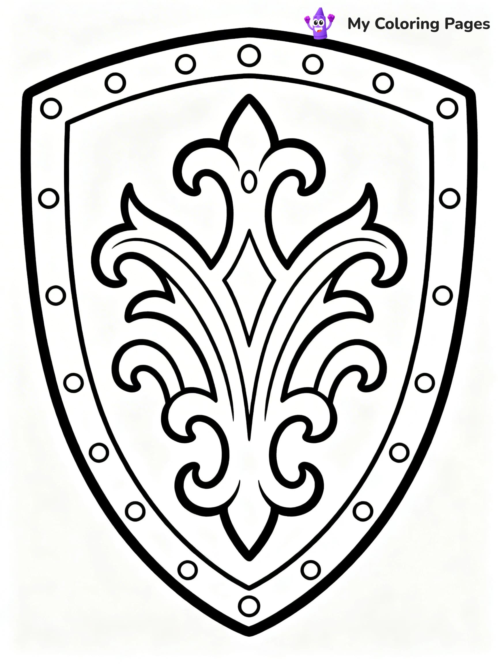 Shield Coloring Pages - 7