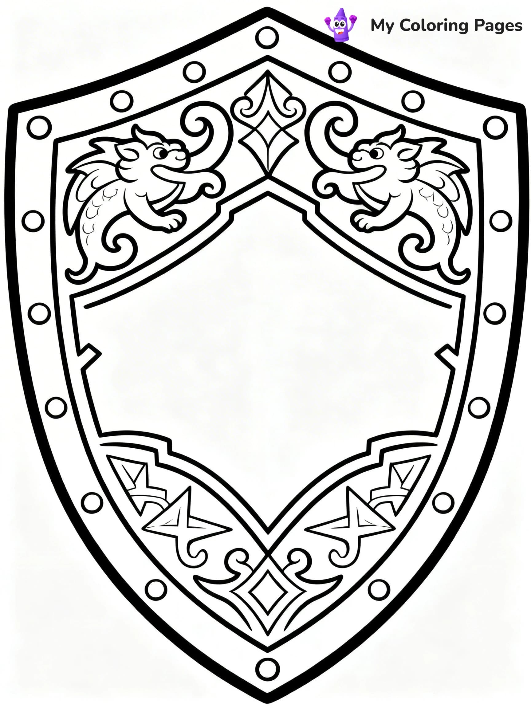 Shield Coloring Pages - 6