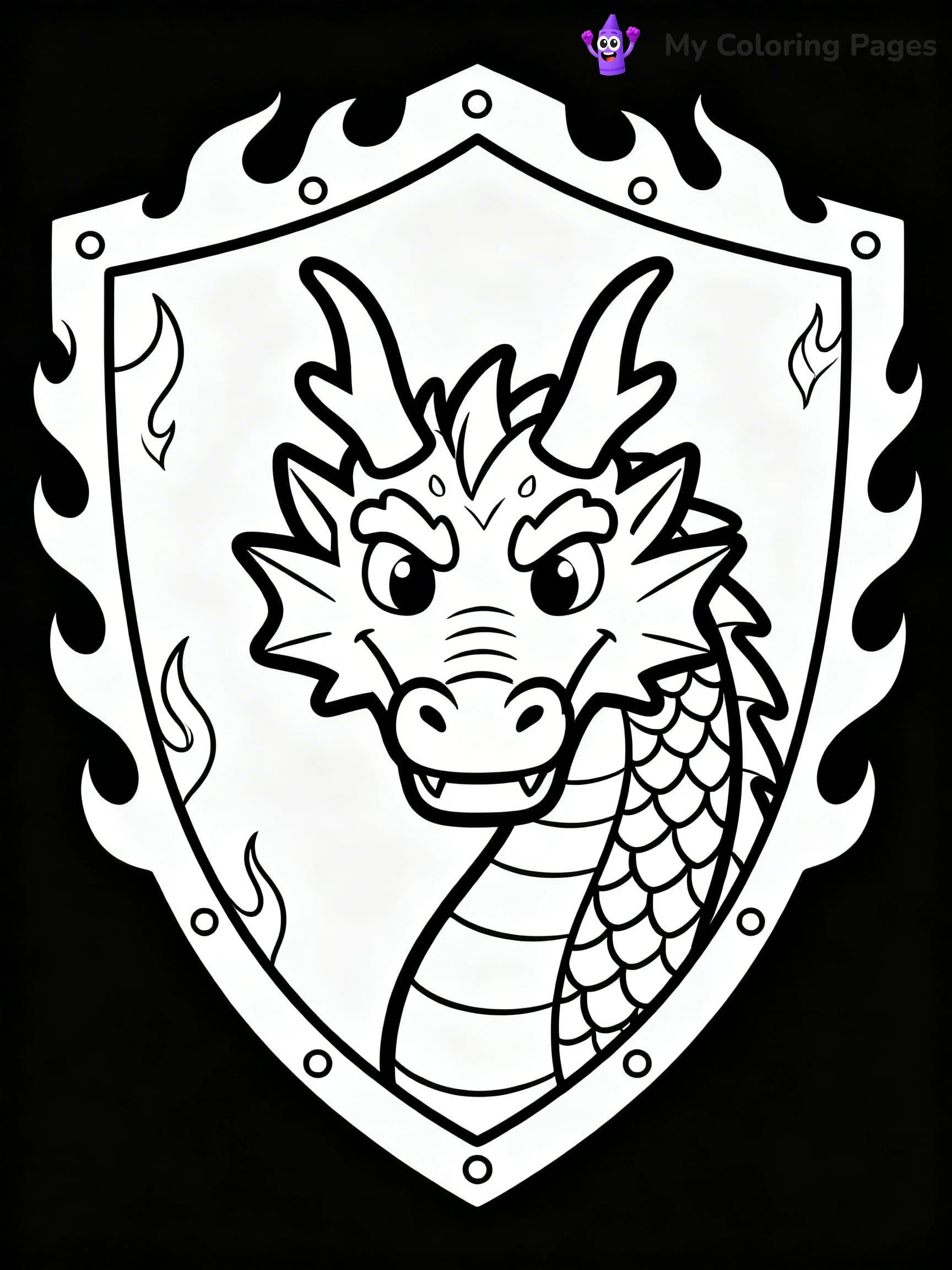 Shield Coloring Pages - 2