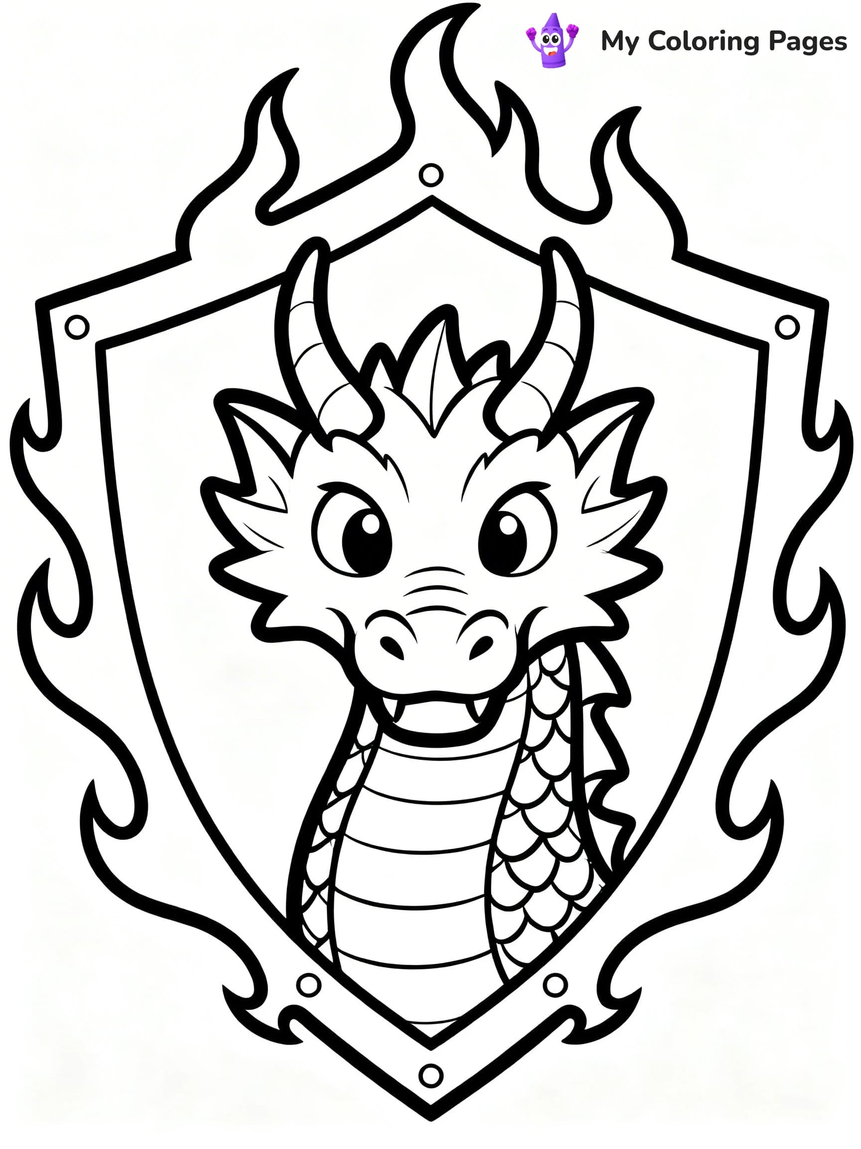 Shield Coloring Pages - 1