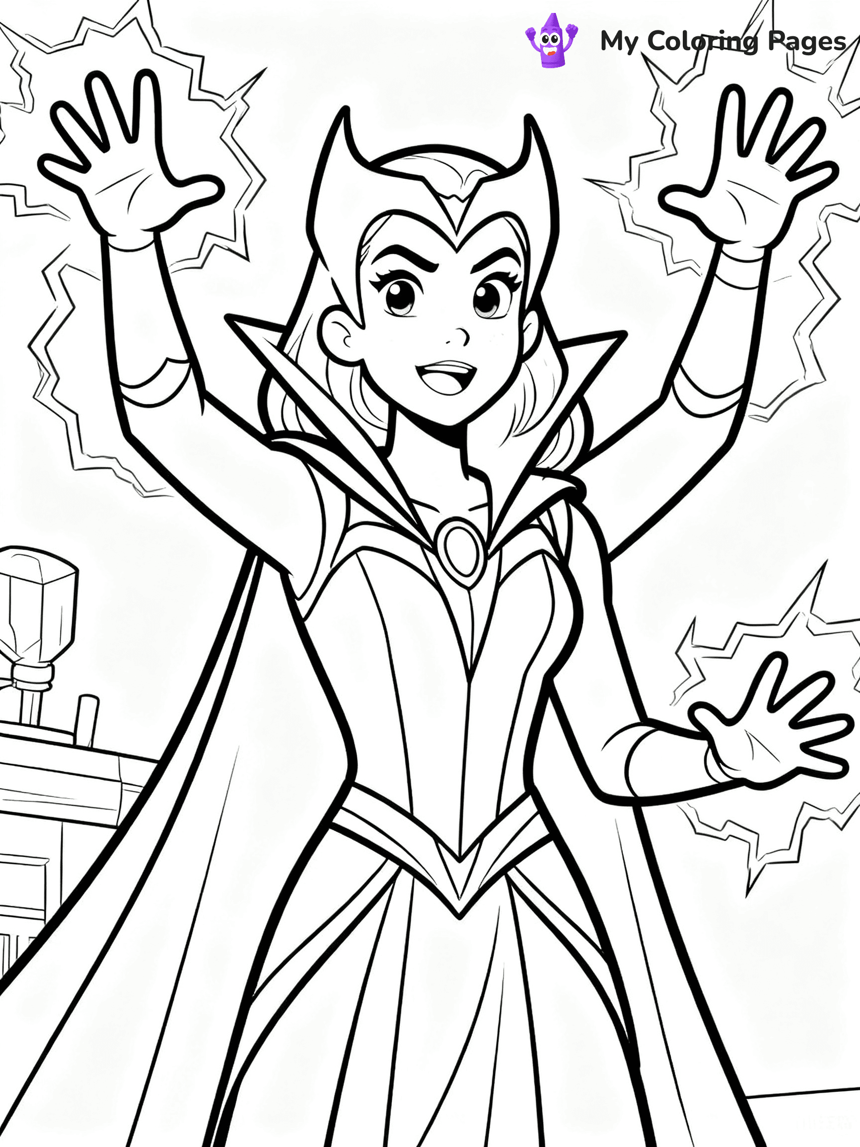 Scarlet Witch Coloring Pages - 21