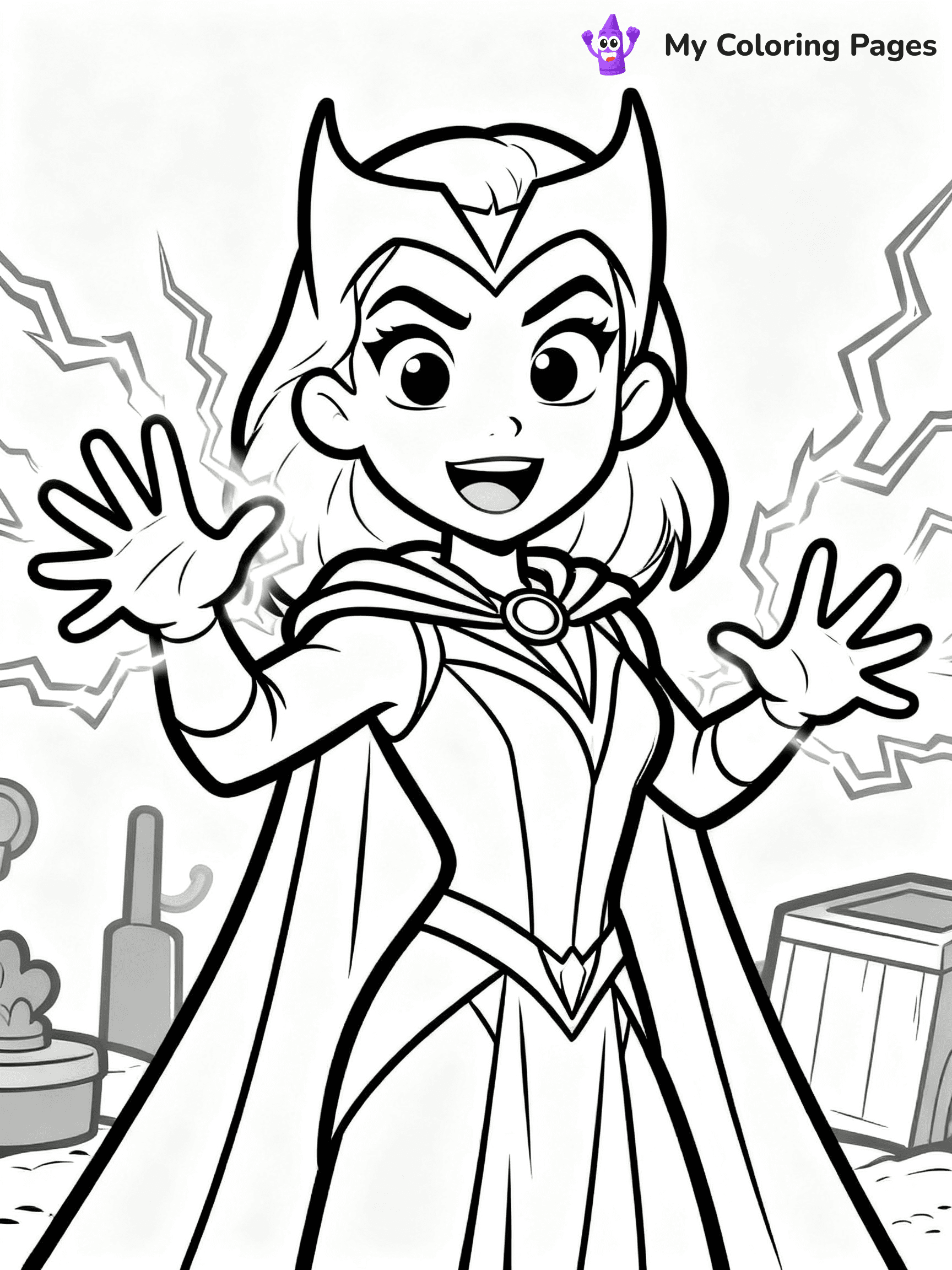 Scarlet Witch Coloring Pages - 20
