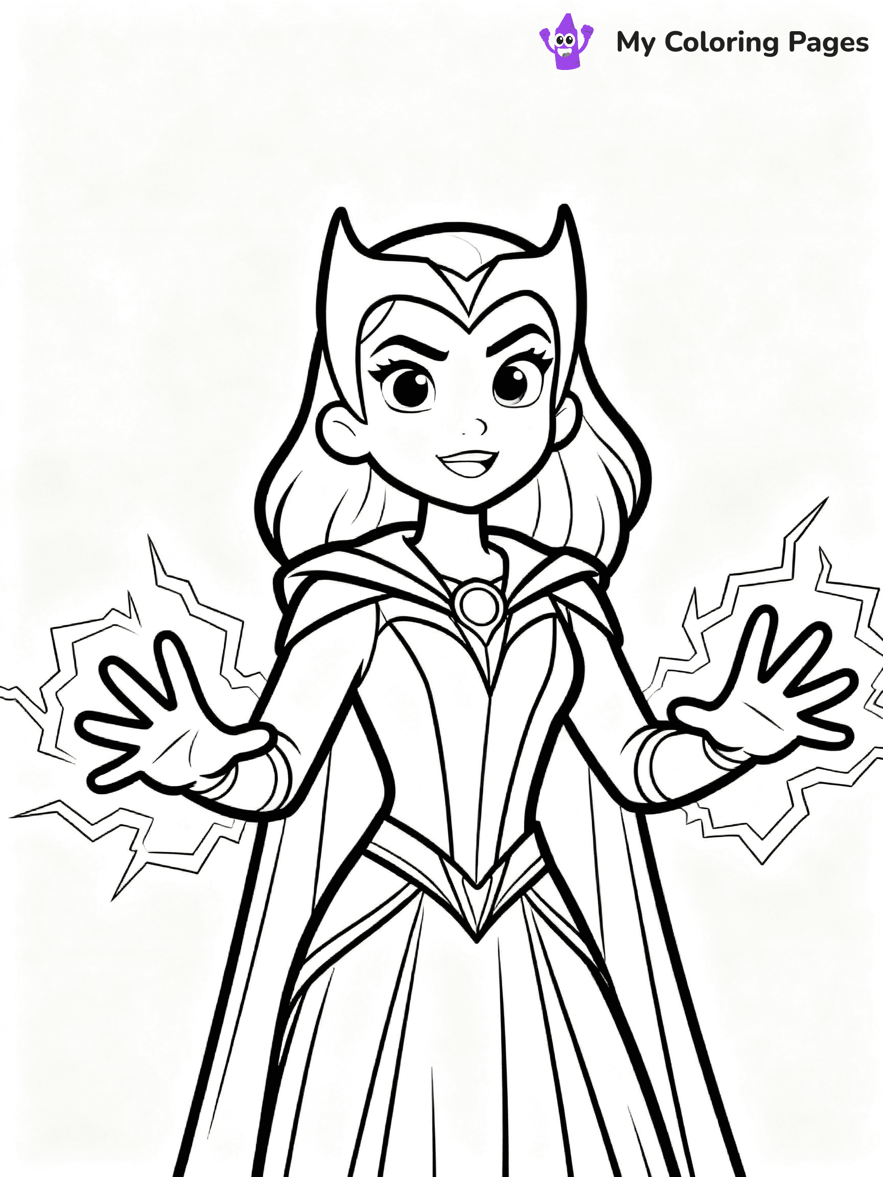 Scarlet Witch Coloring Pages - 19