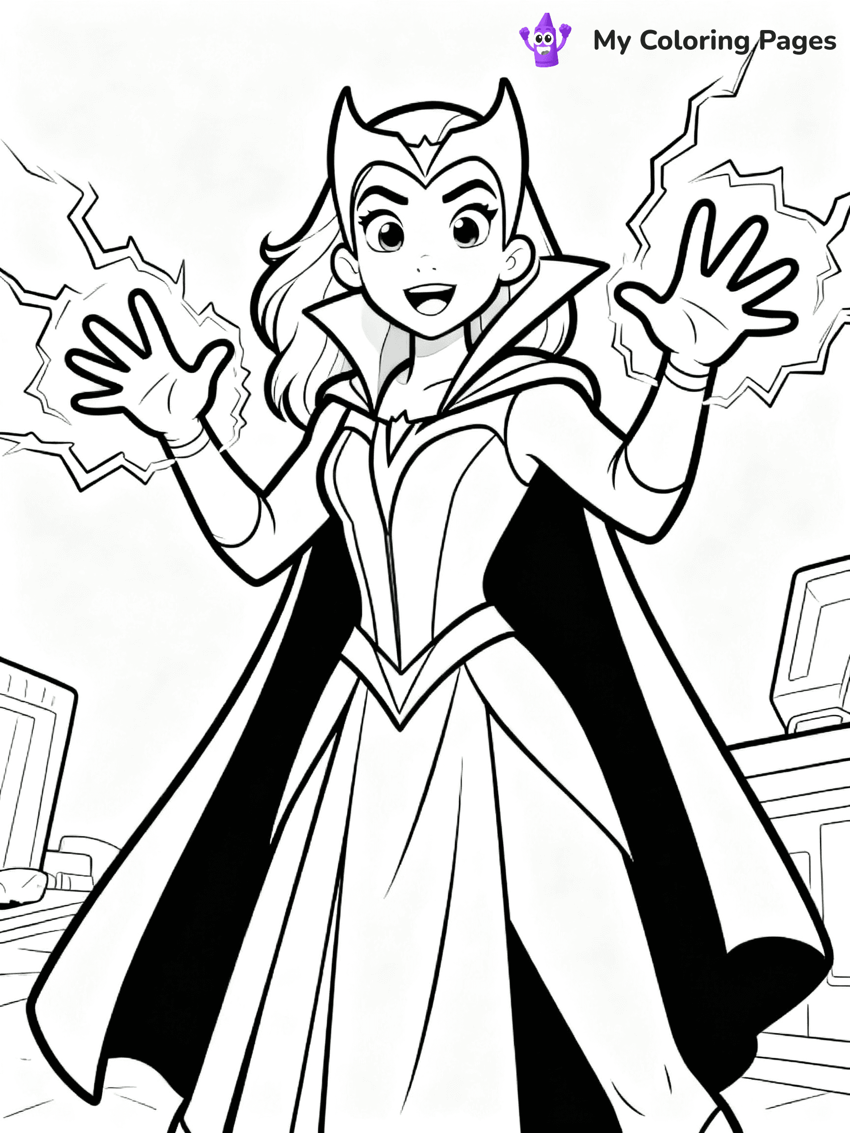 Scarlet Witch Coloring Pages - 18