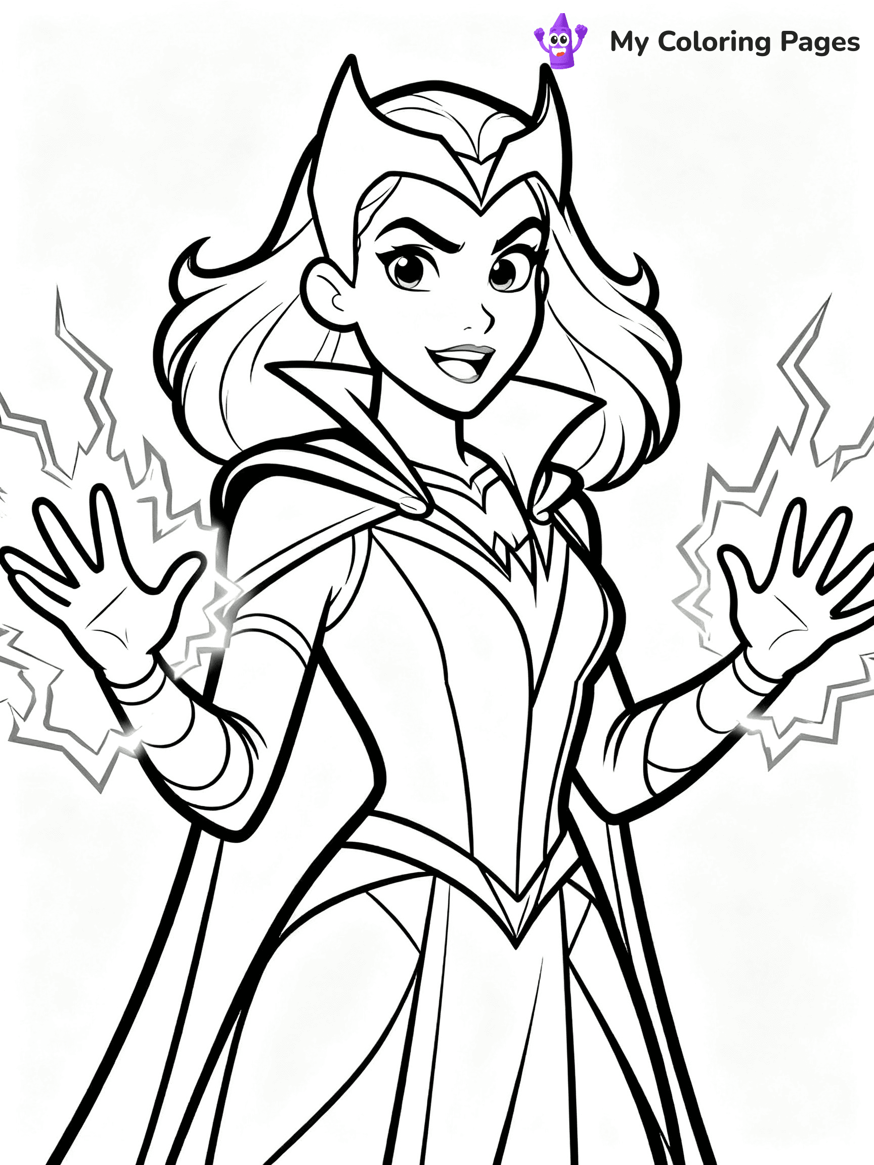 Scarlet Witch Coloring Pages - 17