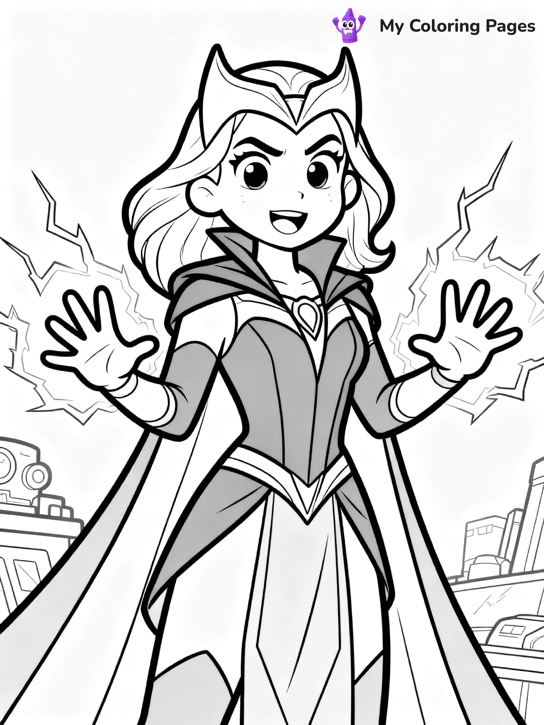 Scarlet Witch Coloring Pages - 16