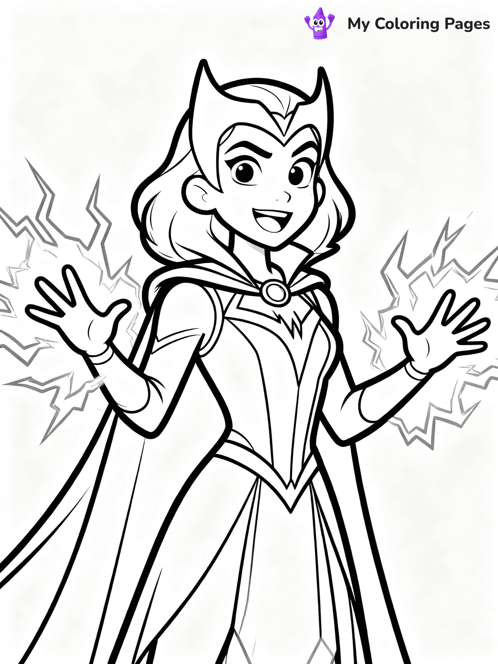 Scarlet Witch Coloring Pages - 15