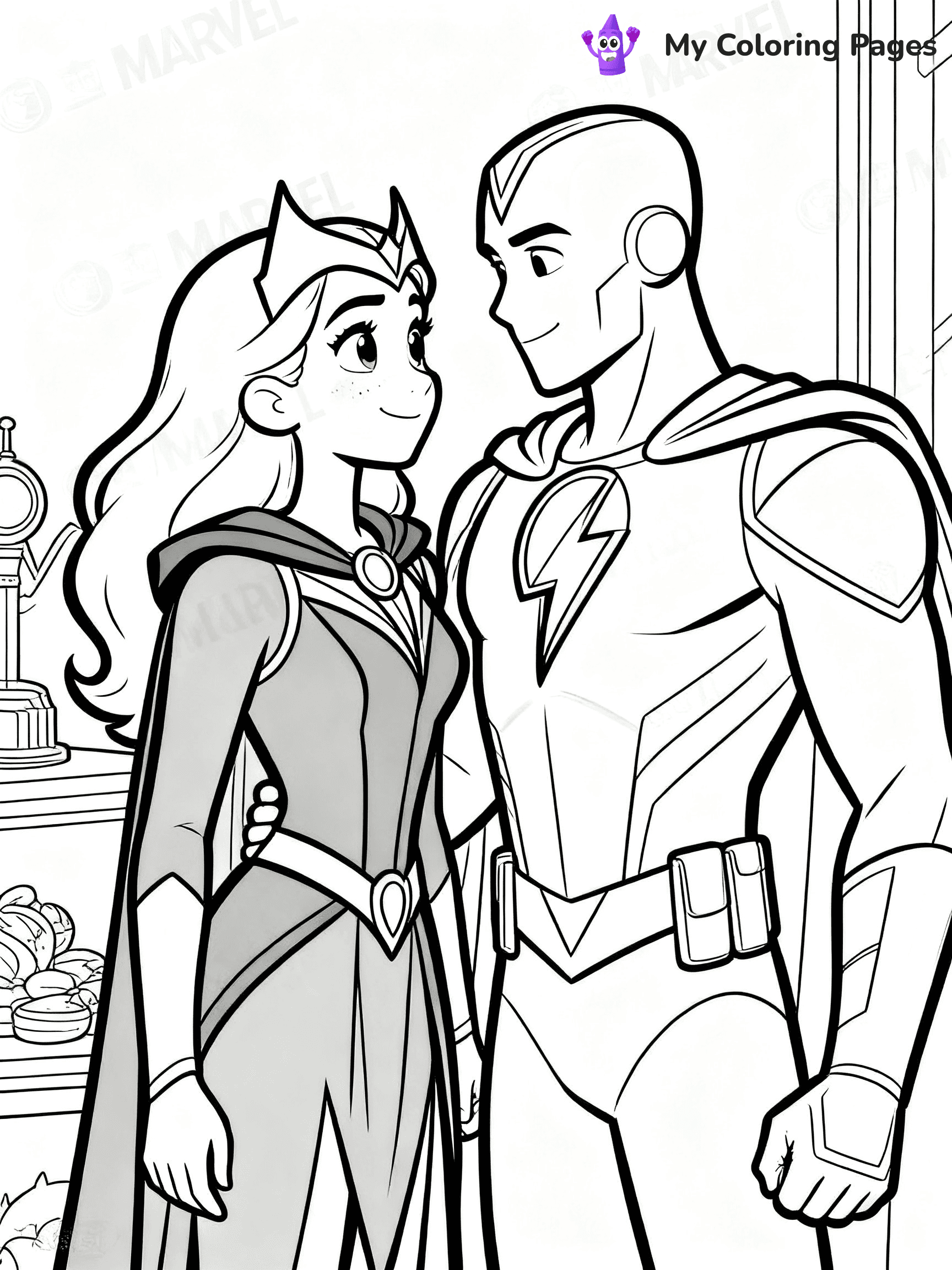 Scarlet Witch Coloring Pages - 13