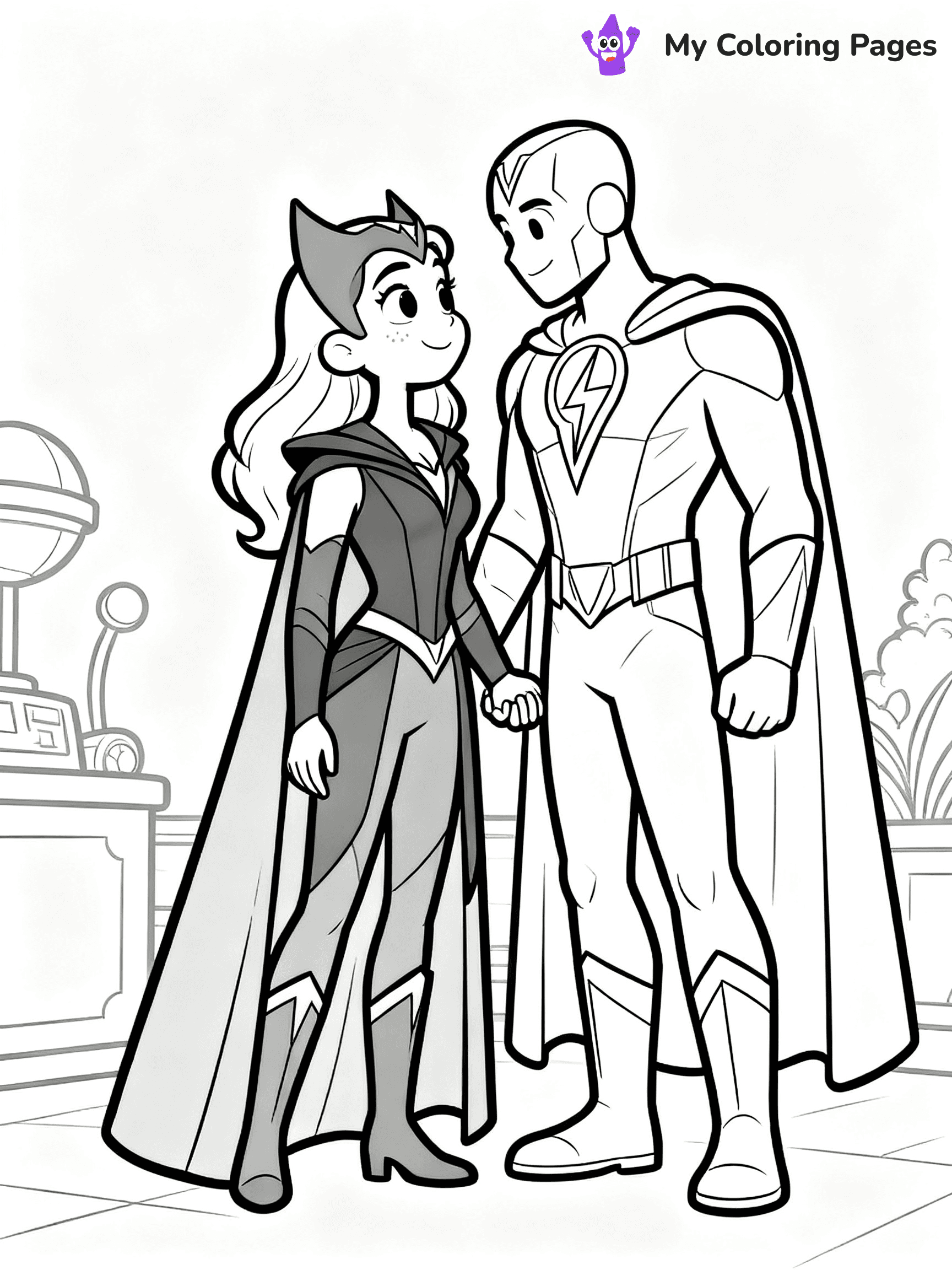 Scarlet Witch Coloring Pages - 9