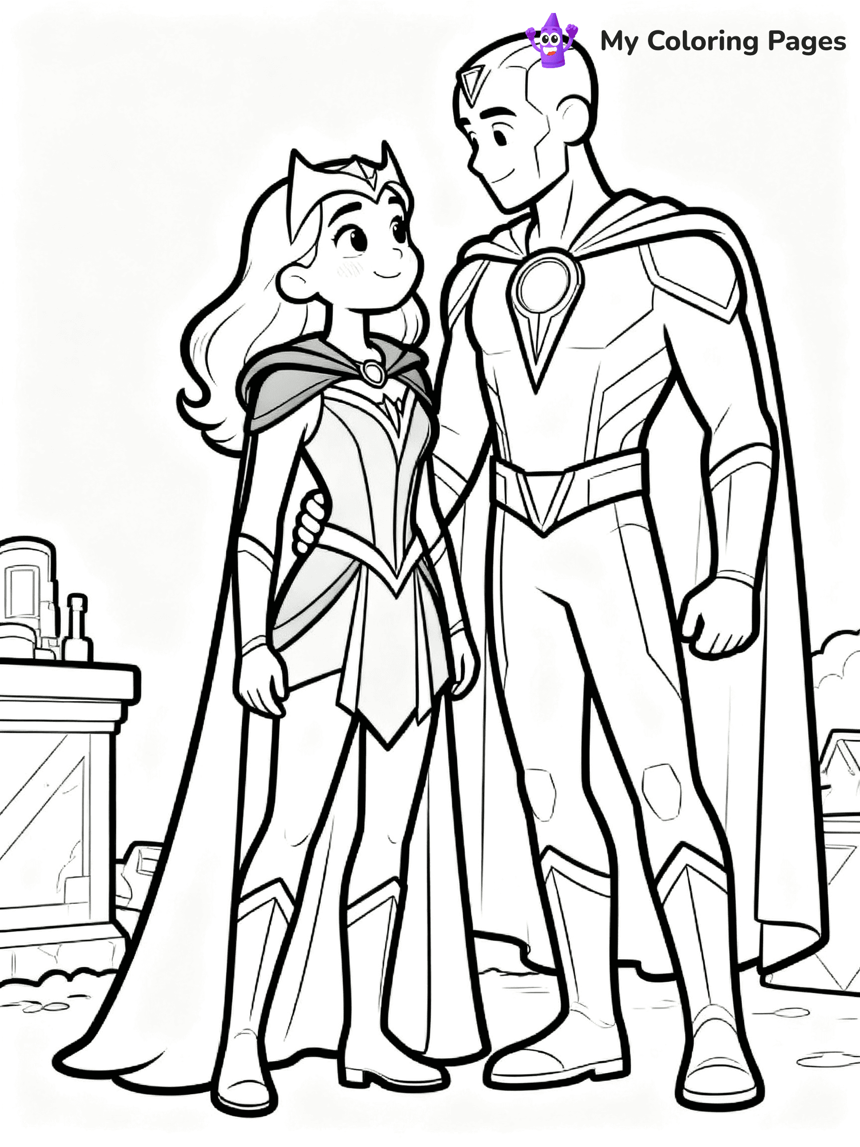 Scarlet Witch Coloring Pages - 8