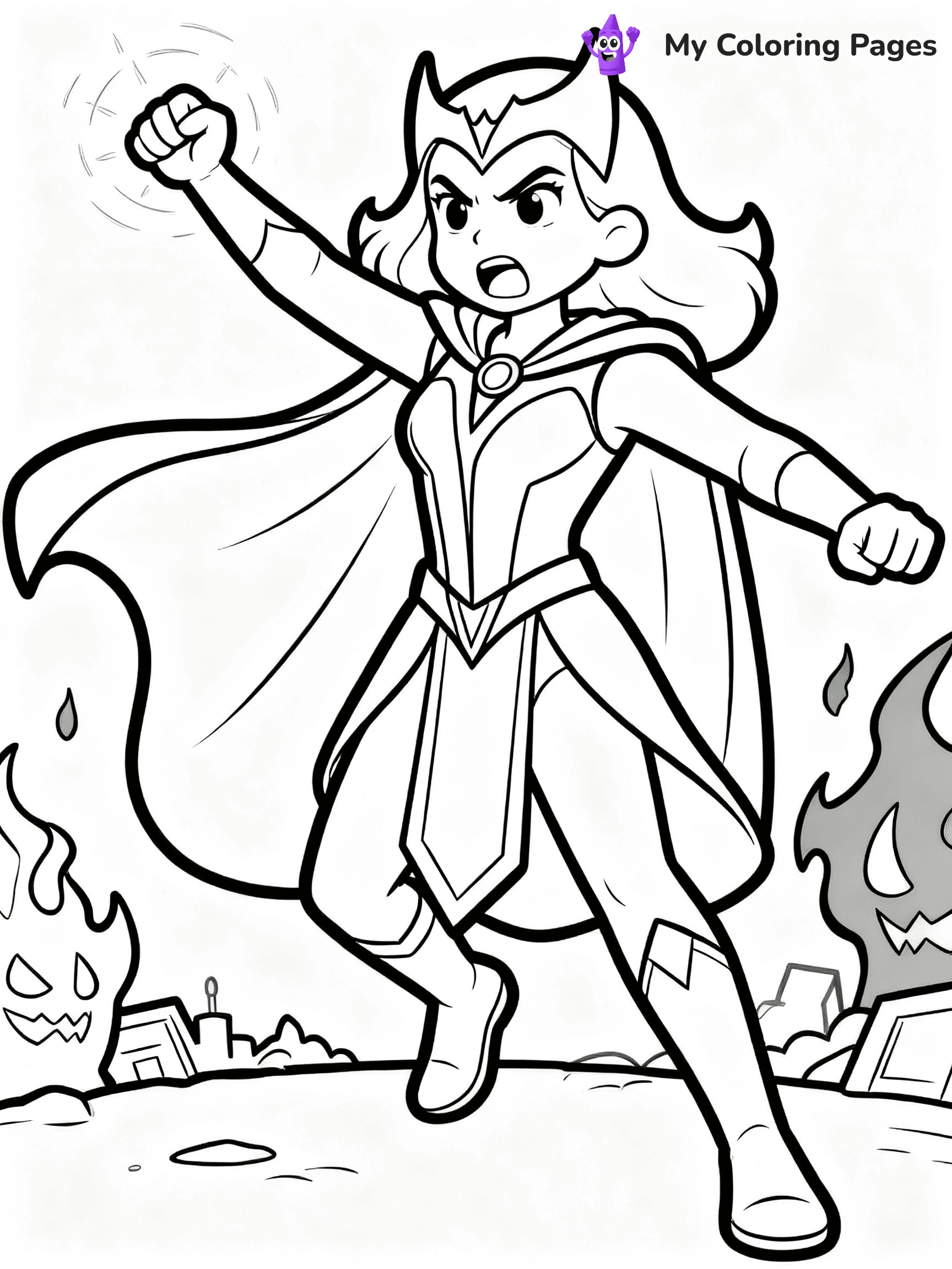 Scarlet Witch Coloring Pages - 5