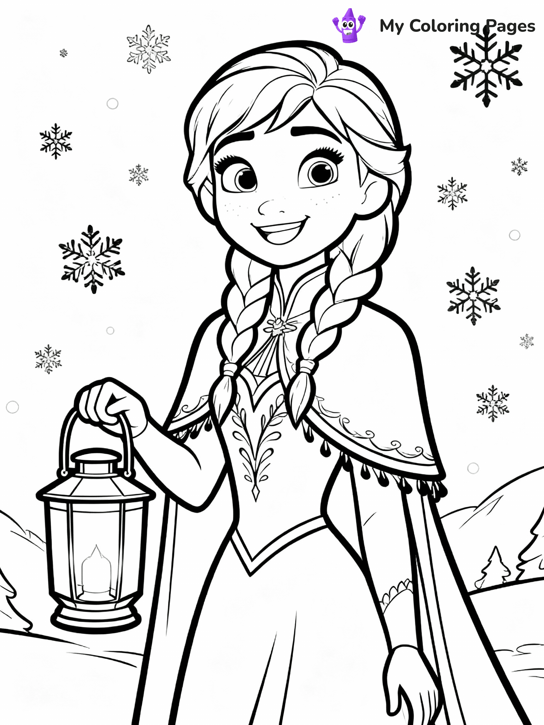 Anna Coloring Pages - 24