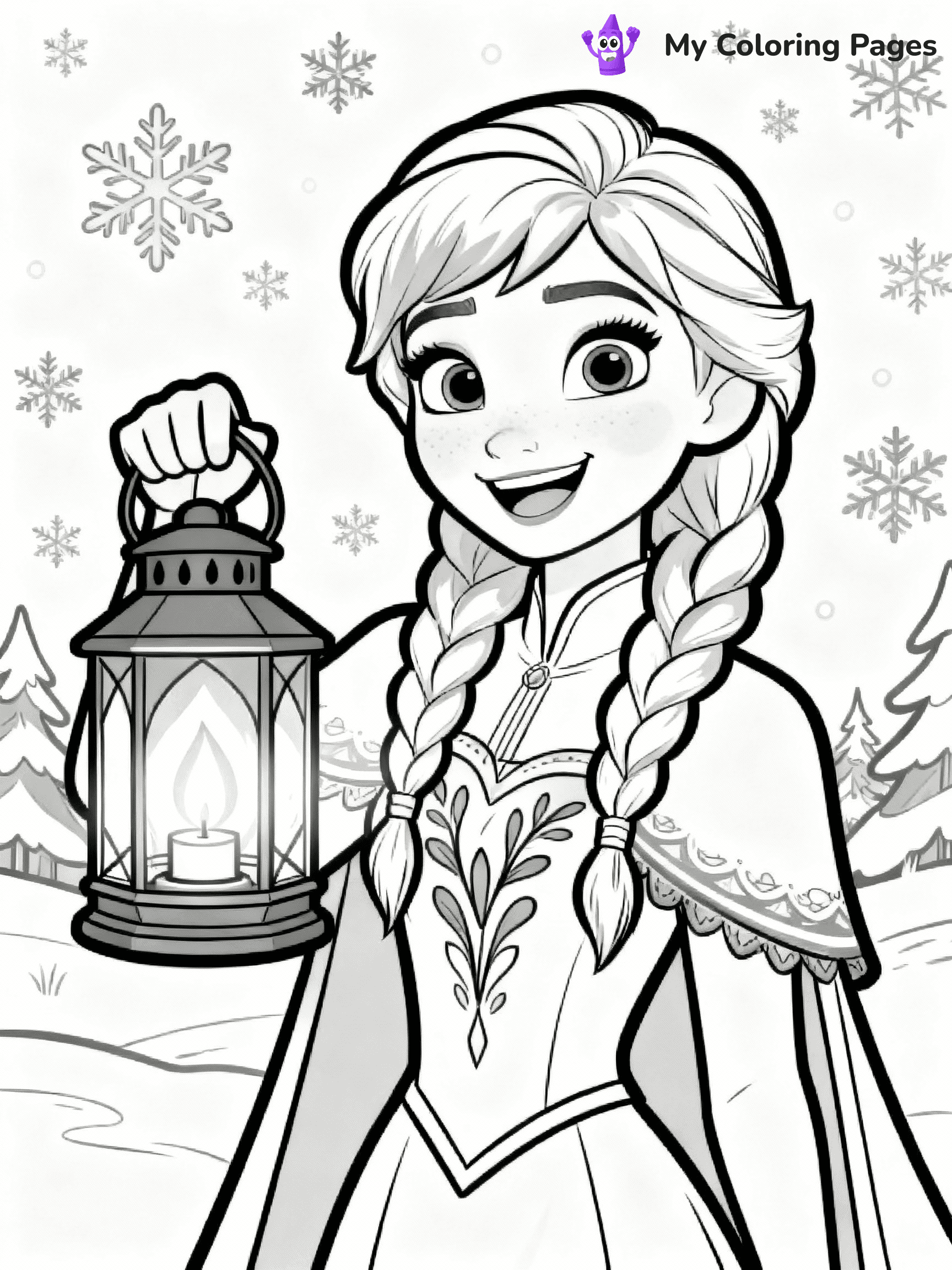 Anna Coloring Pages - 12