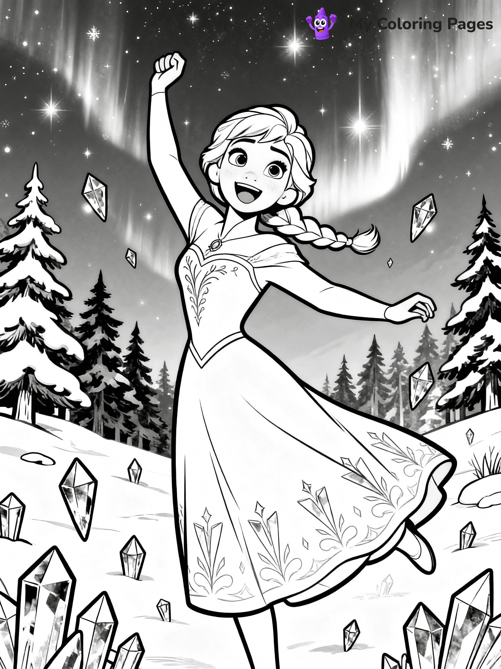 Anna Coloring Pages - 10