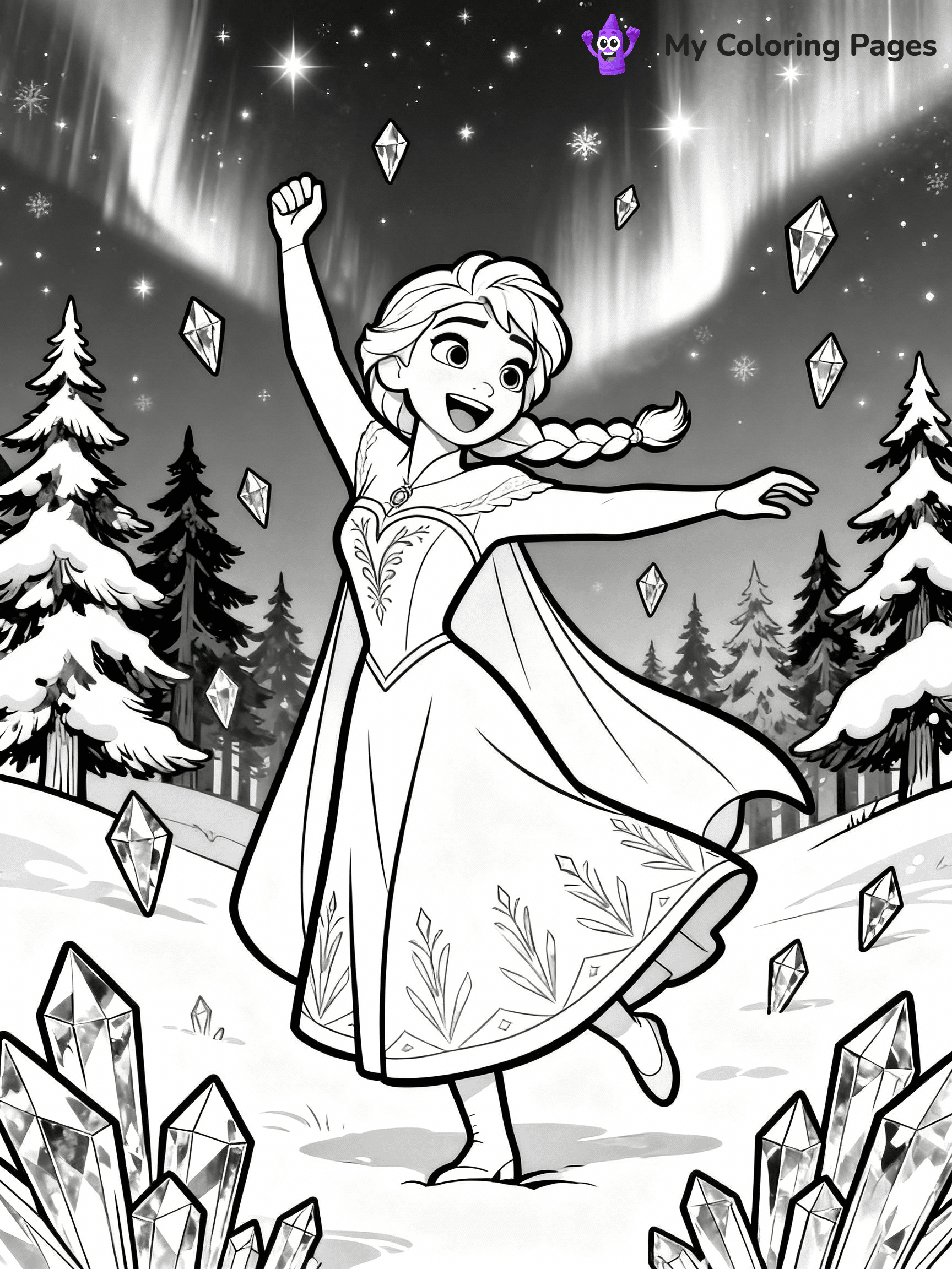 Anna Coloring Pages - 6