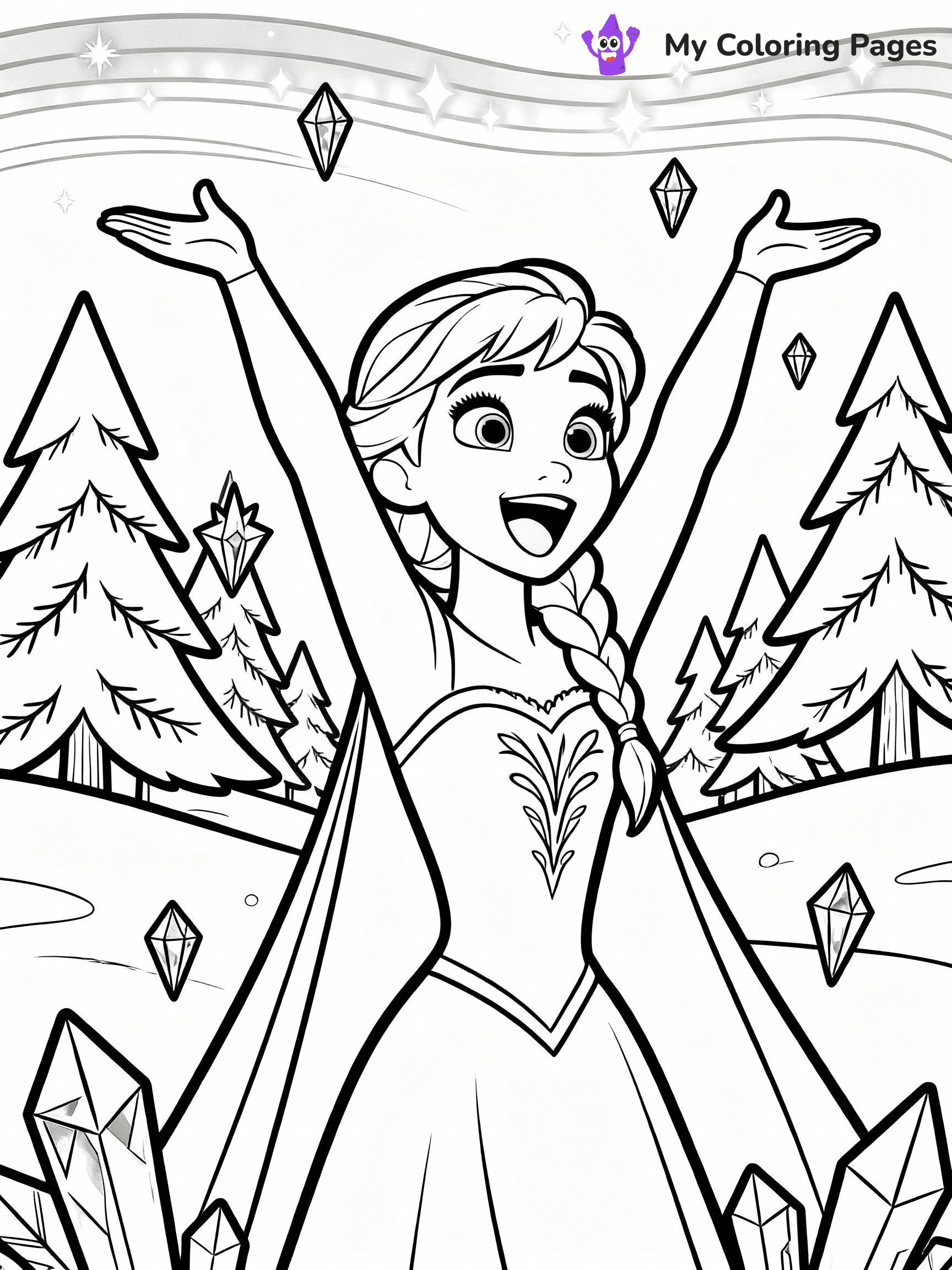 Anna Coloring Pages - 4