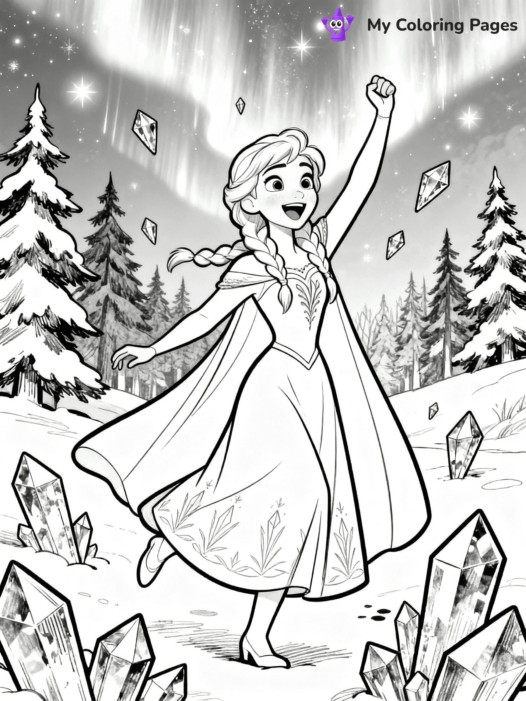 Anna Coloring Pages - 2