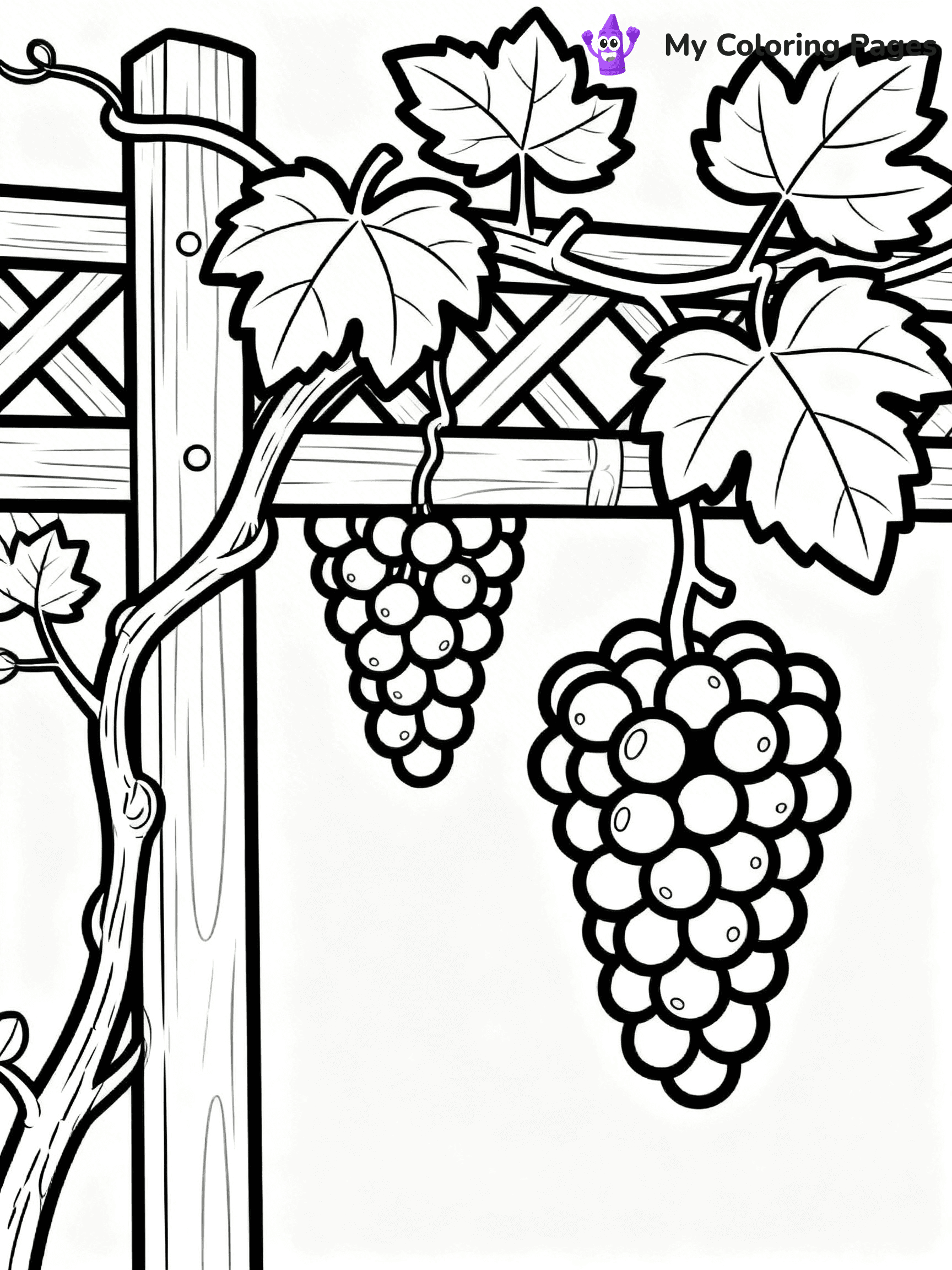 Grapes Coloring Pages - 22