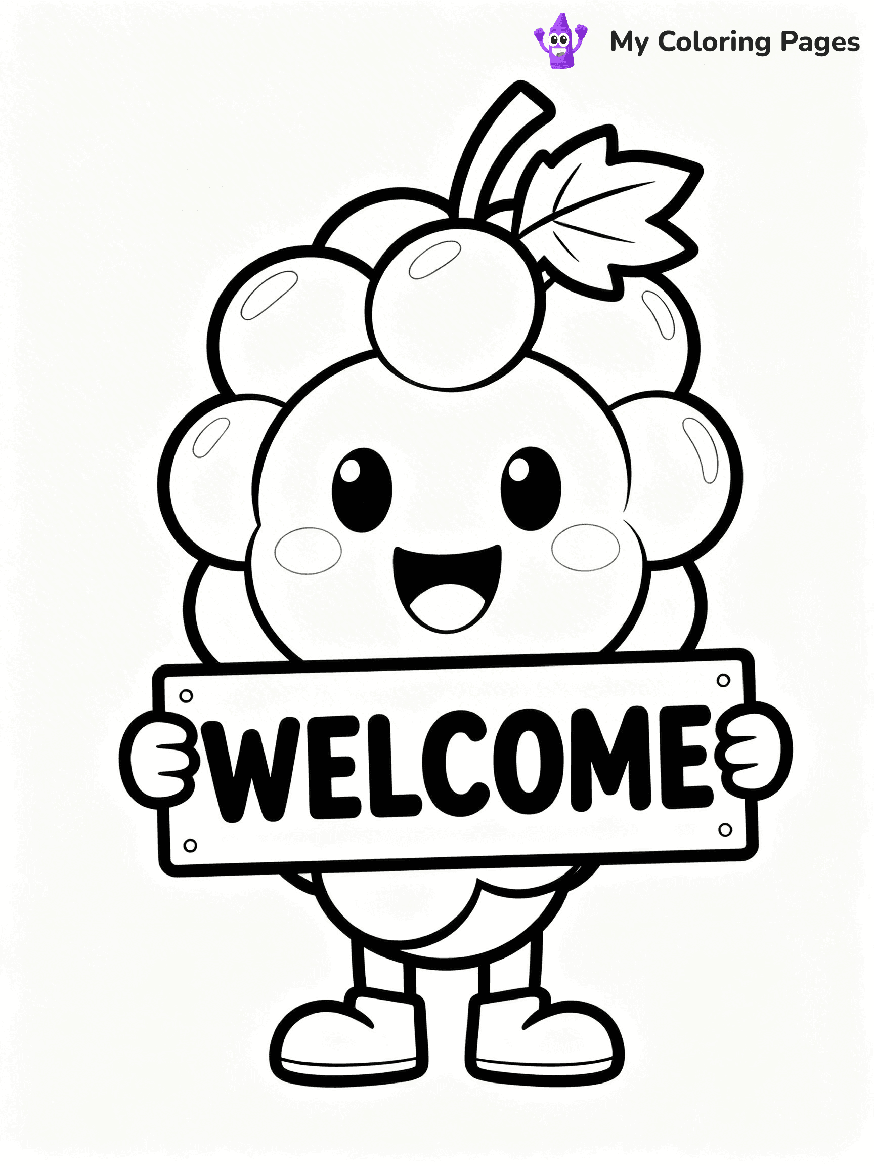 Grapes Coloring Pages - 21