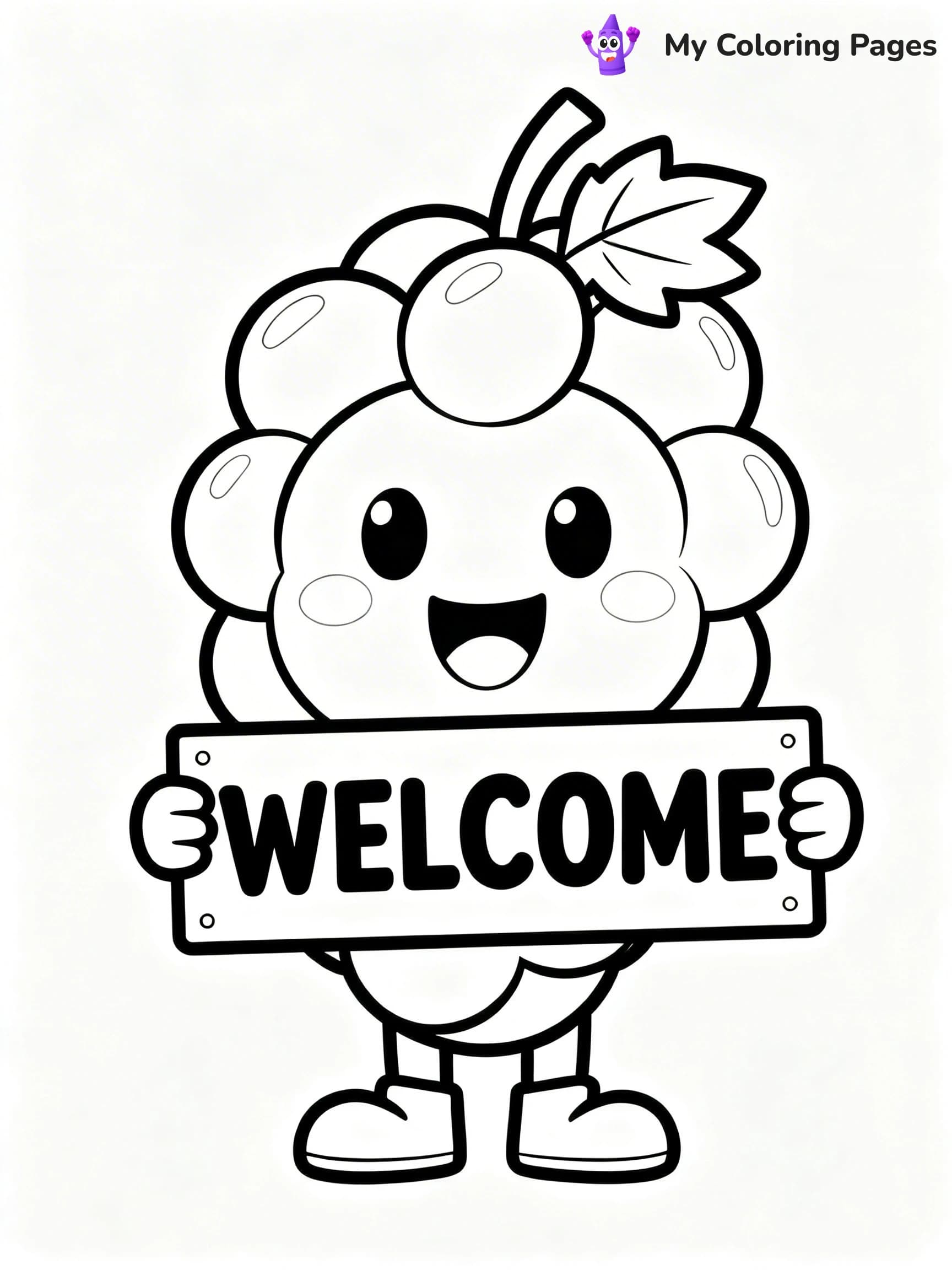 Grapes Coloring Pages - 21