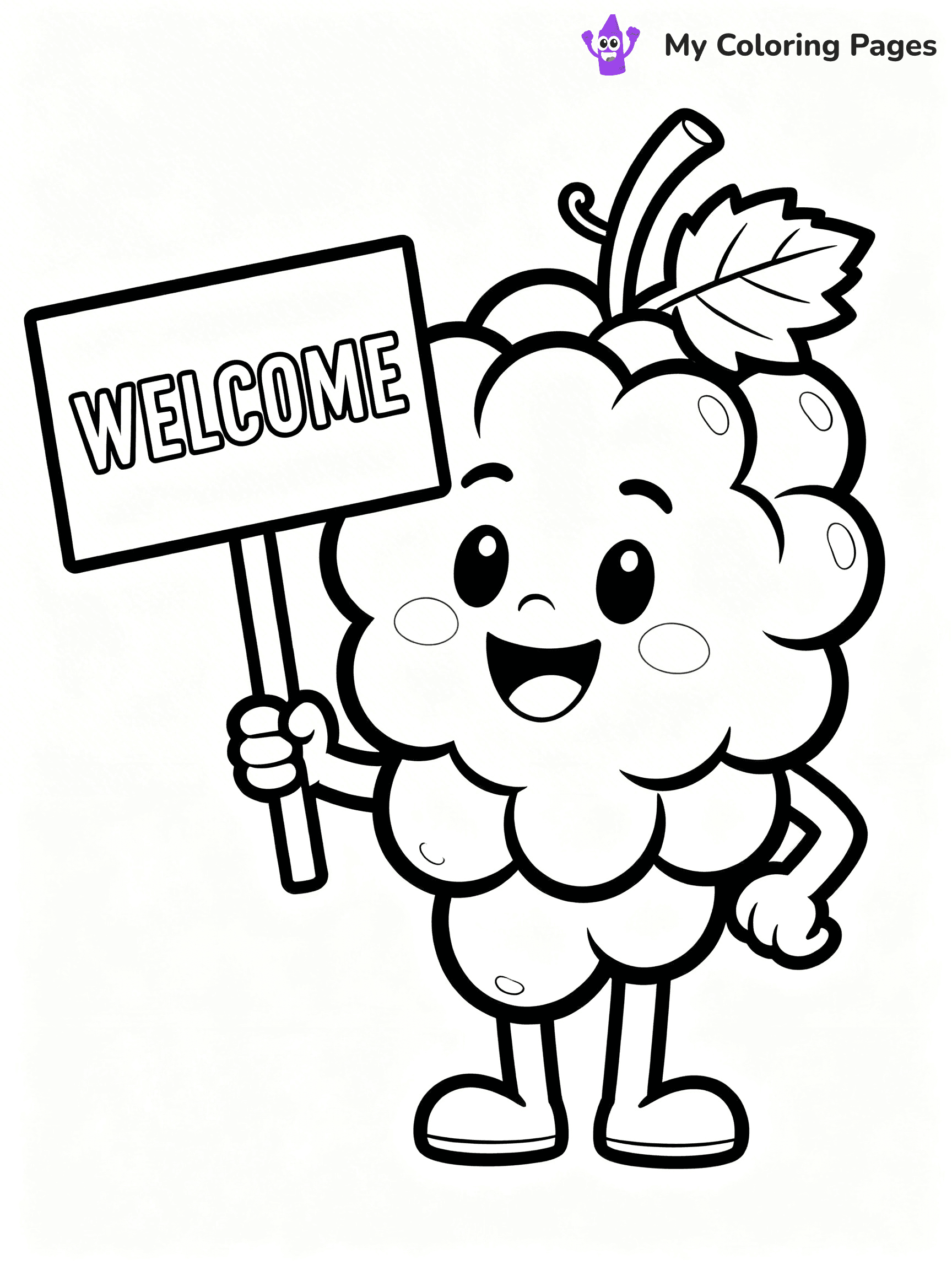 Grapes Coloring Pages - 20