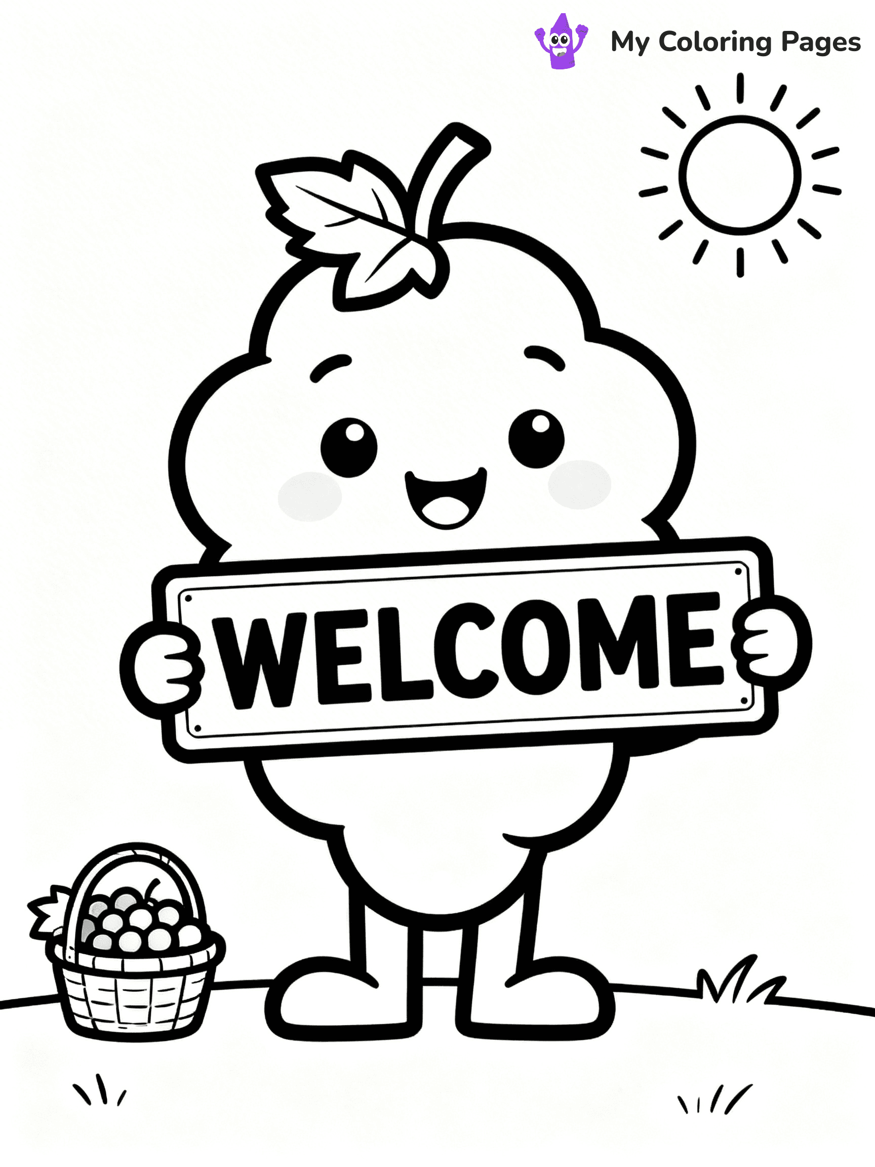 Grapes Coloring Pages - 17