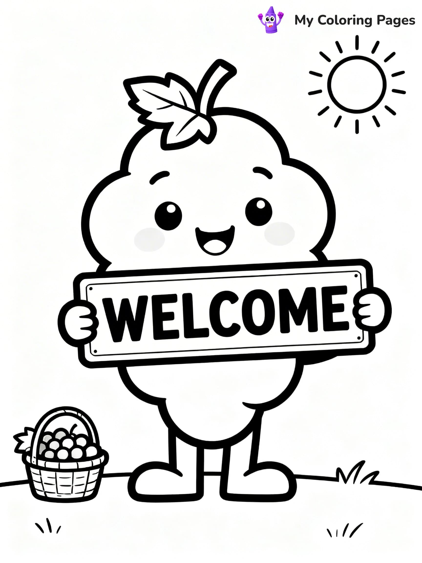 Grapes Coloring Pages - 17