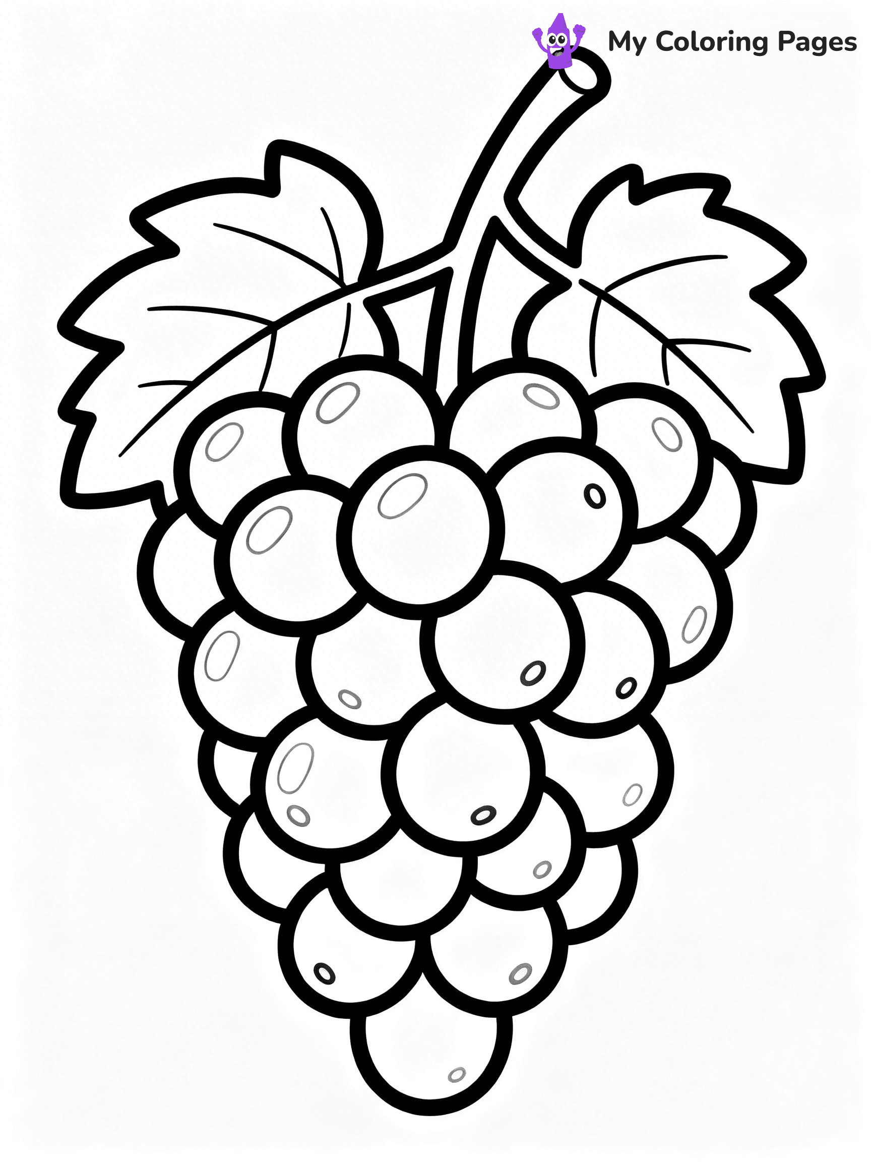 Grapes Coloring Pages - 14