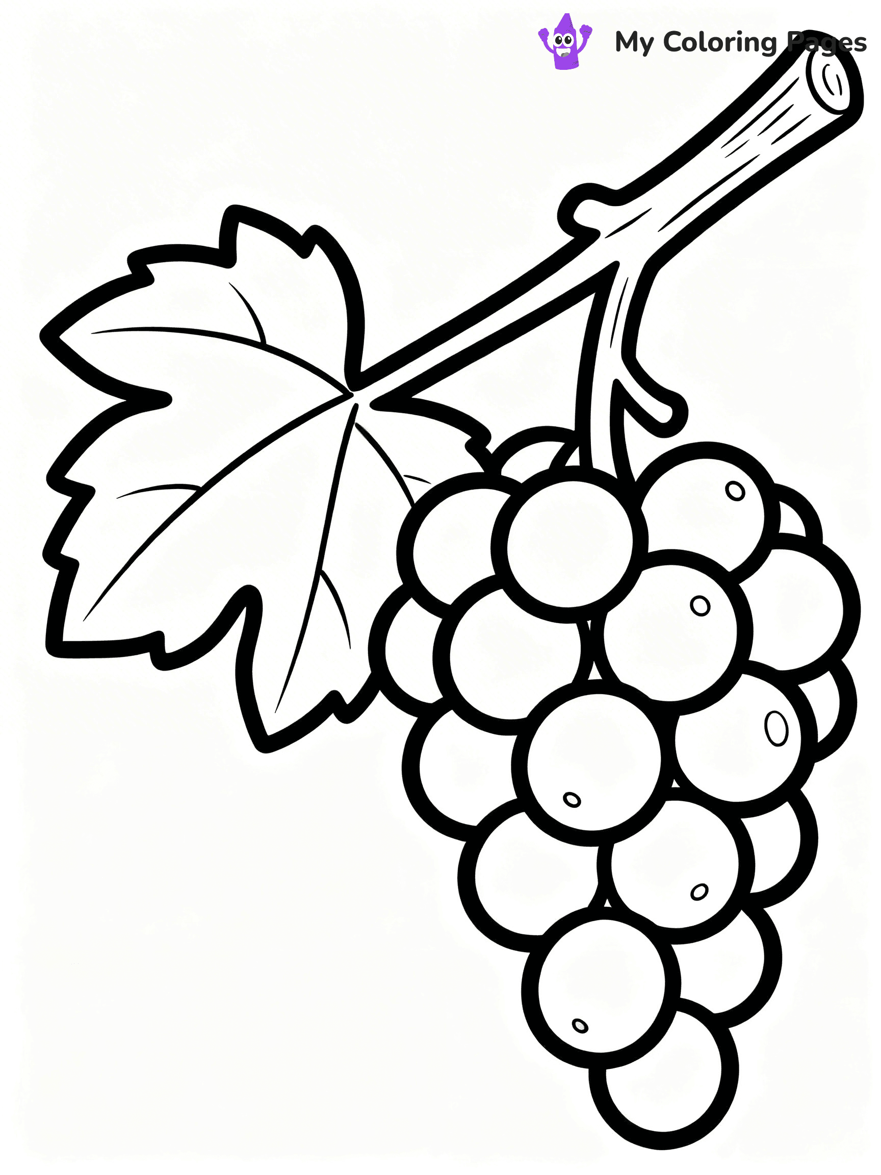 Grapes Coloring Pages - 13