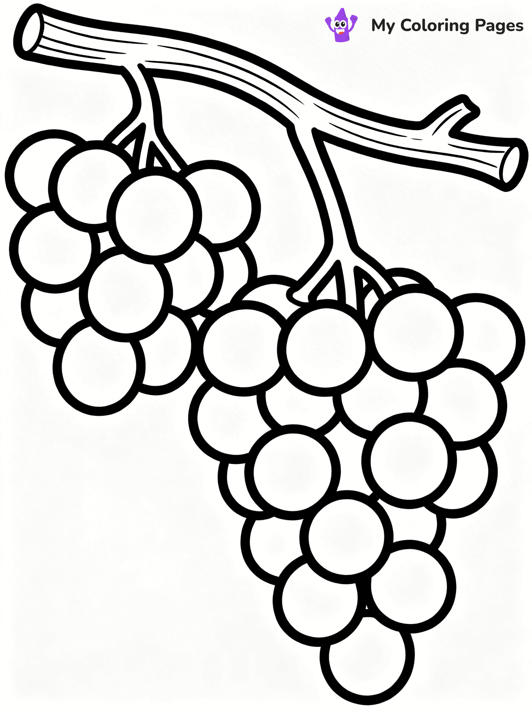 Grapes Coloring Pages - 10