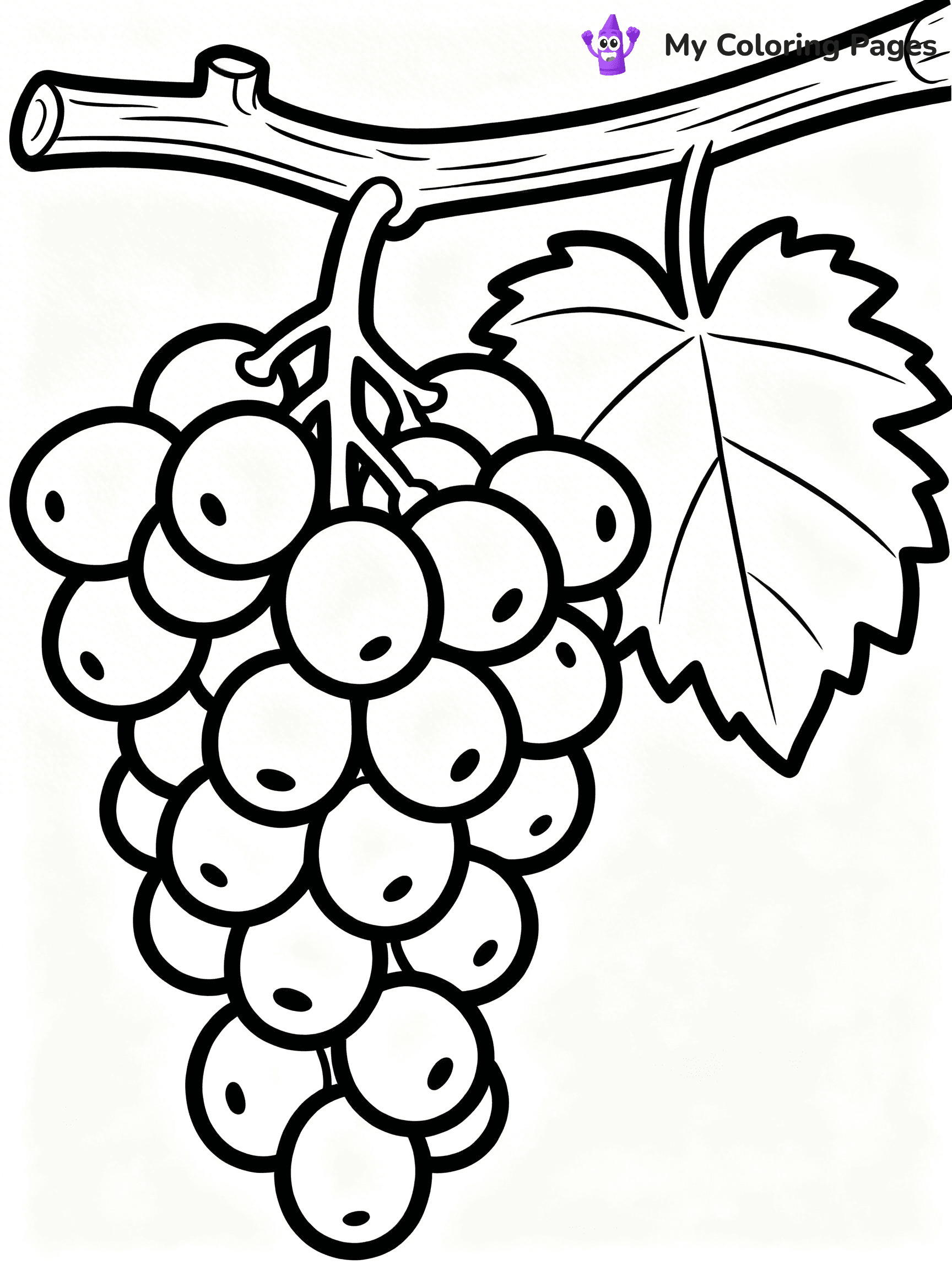 Grapes Coloring Pages - 8