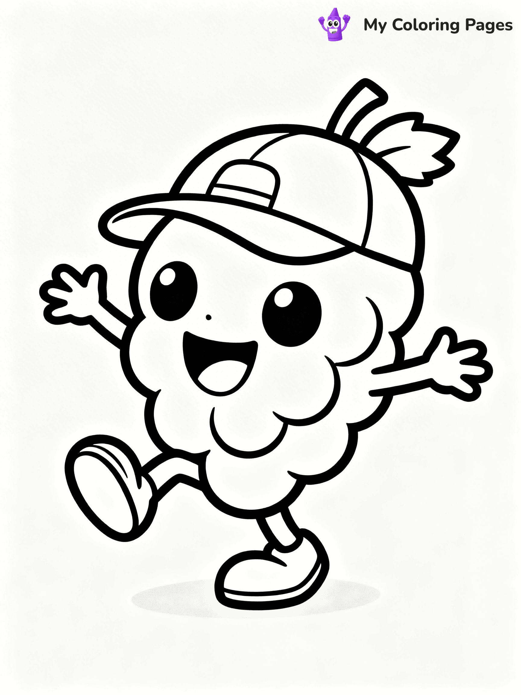 Grapes Coloring Pages - 2
