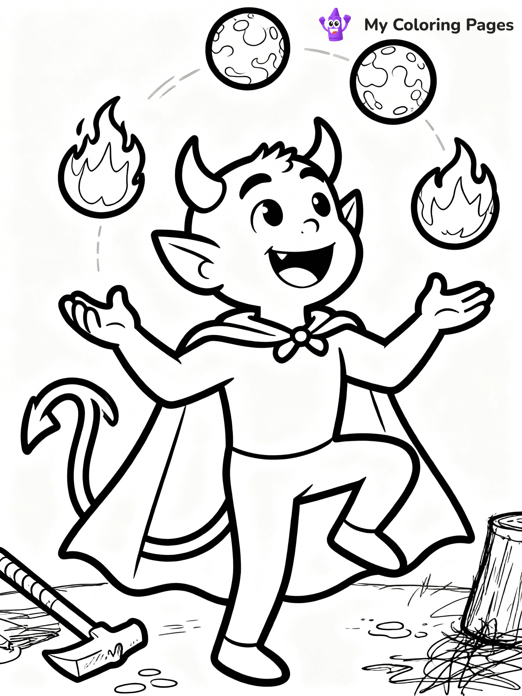 Devil Coloring Pages - 48