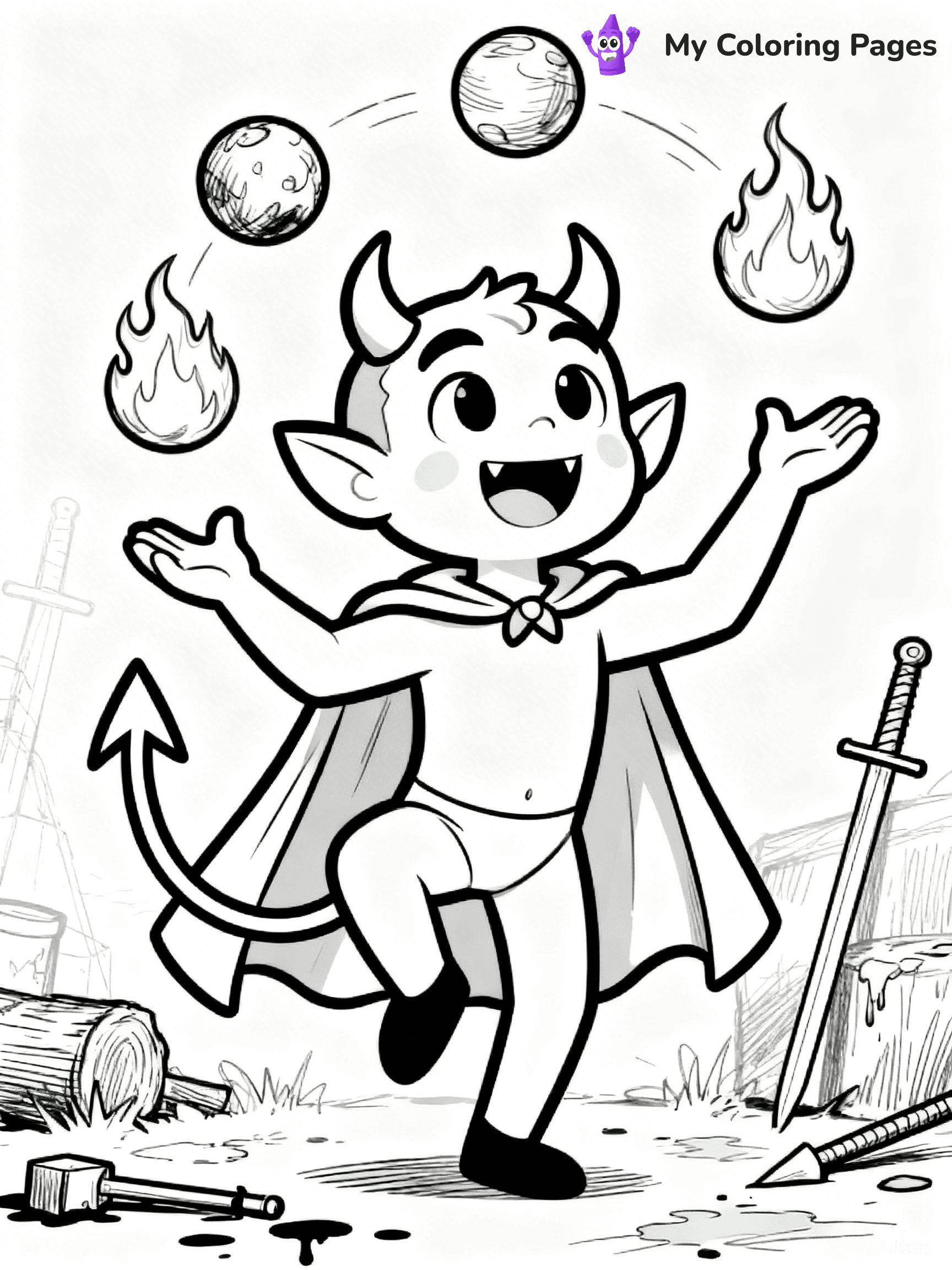 Devil Coloring Pages - 46