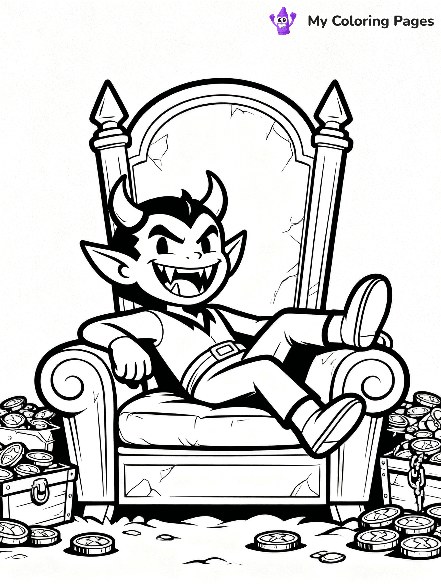 Devil Coloring Pages - 43