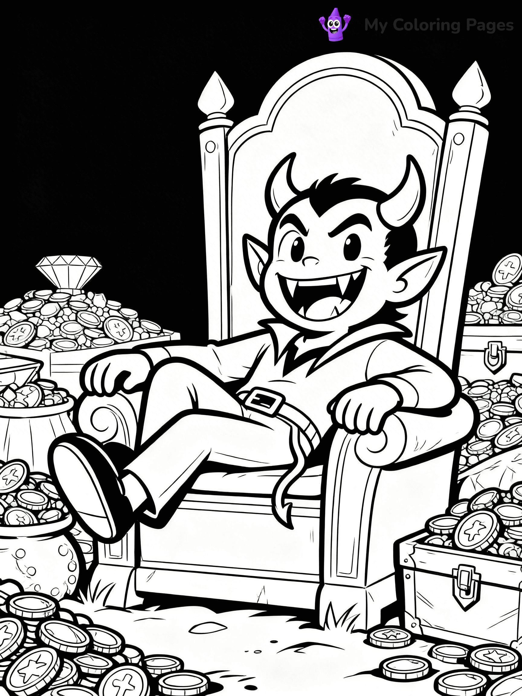 Devil Coloring Pages - 42