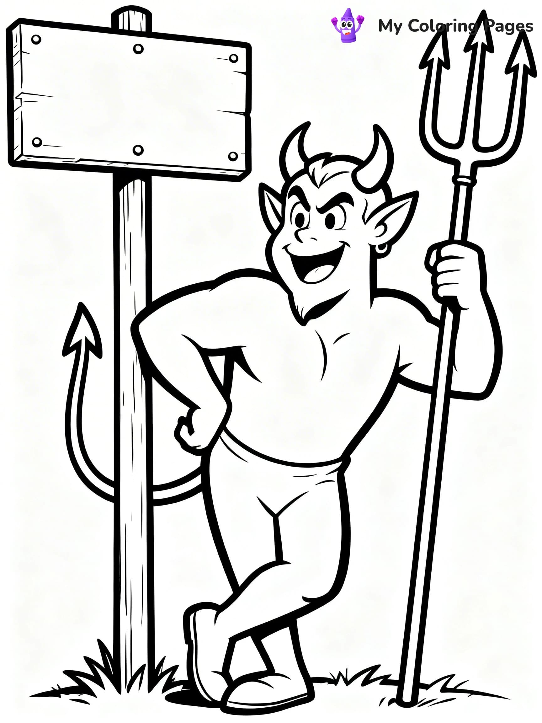Devil Coloring Pages - 12