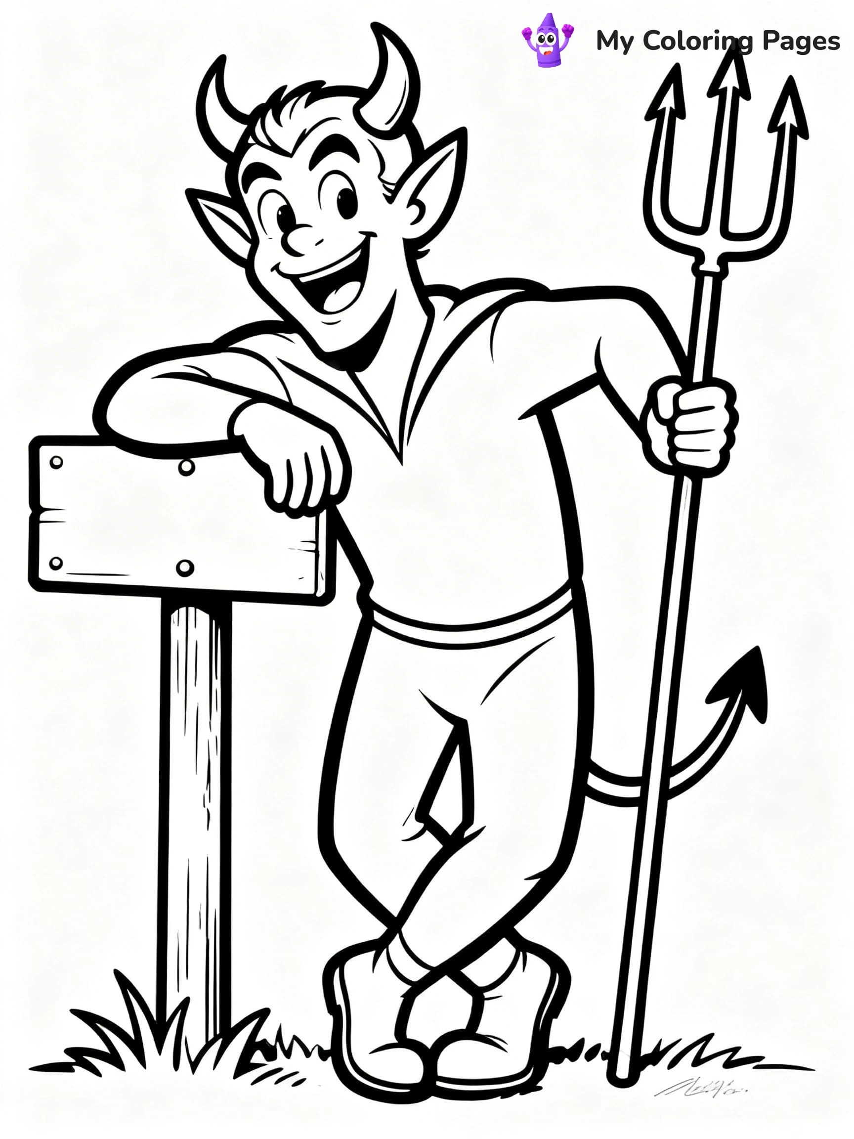 Devil Coloring Pages - 11