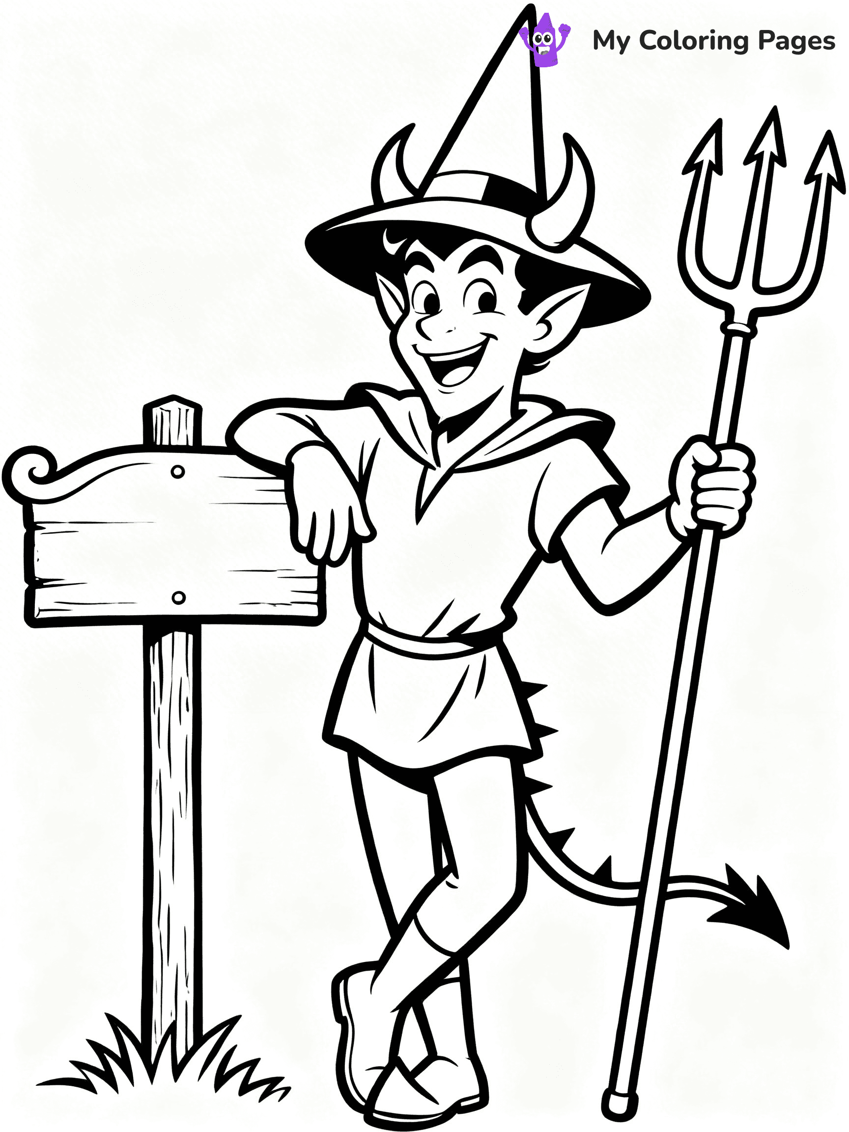 Devil Coloring Pages - 9